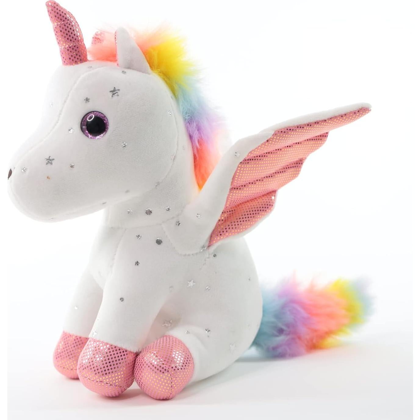 Unicornio de Peluche Sew Butiful 20 cm Blanco para Niñas