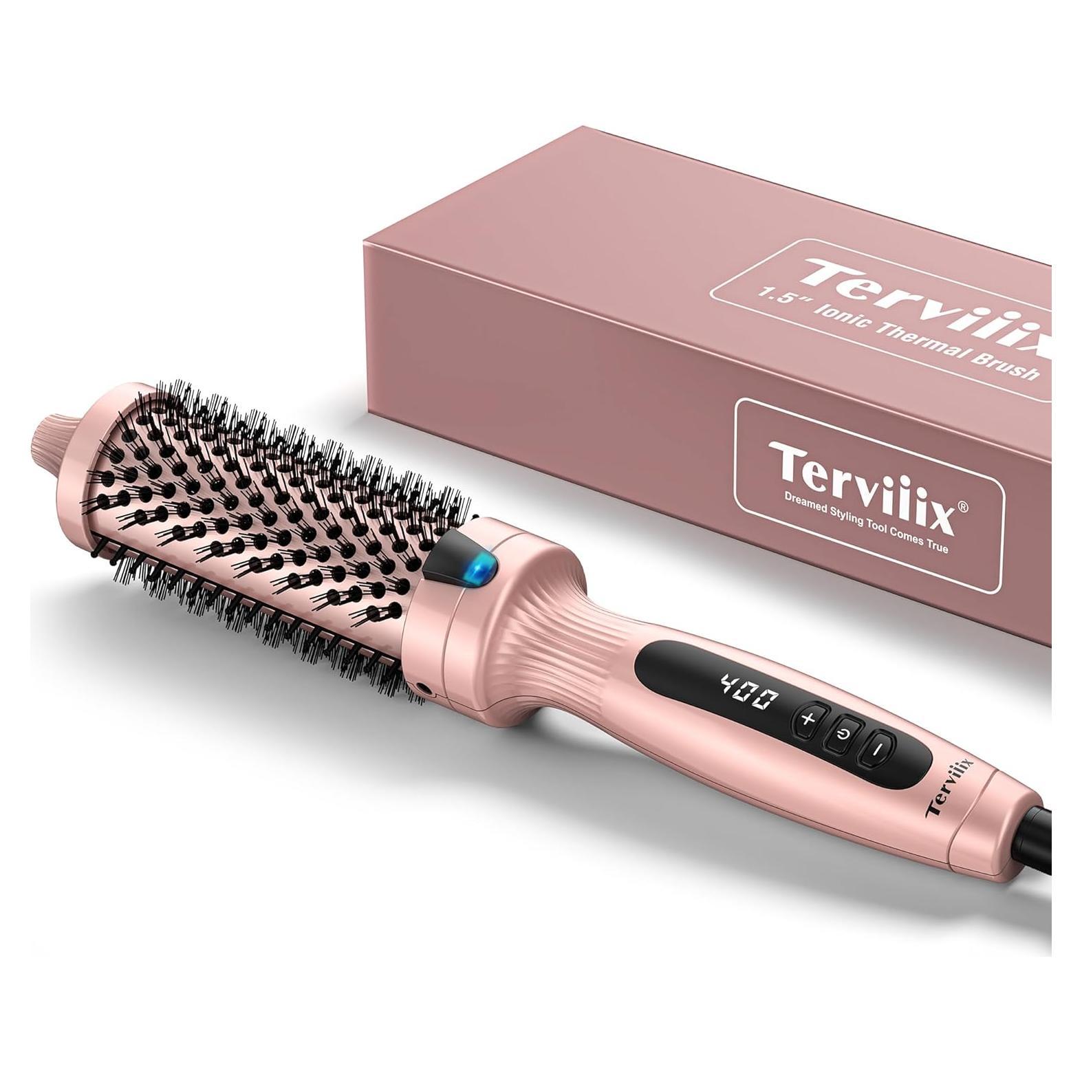 Cepillo Térmico Terviiix 2 en 1 3.81 cm Cerámica Turmalina