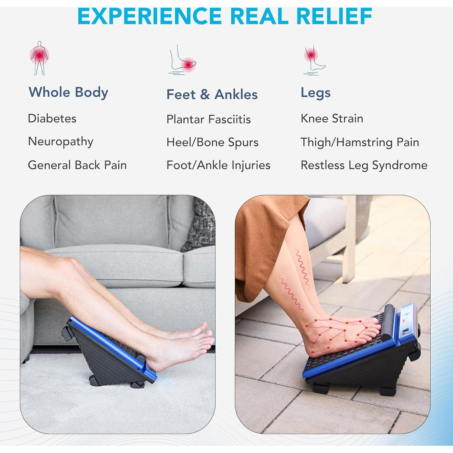 Masajeador de pies MedMassager Clásico - Terapia profunda, 2 velocidades