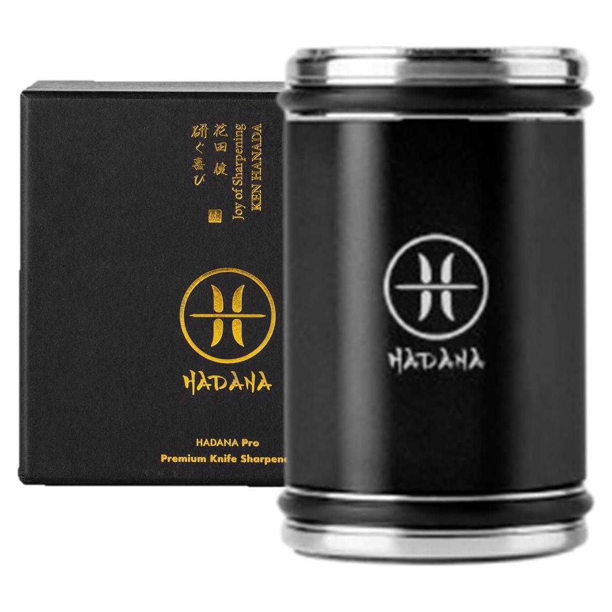 Afilador de Cuchillos HADANA Edición Negra - Kit 2 Piedras Diamante y Cerámica