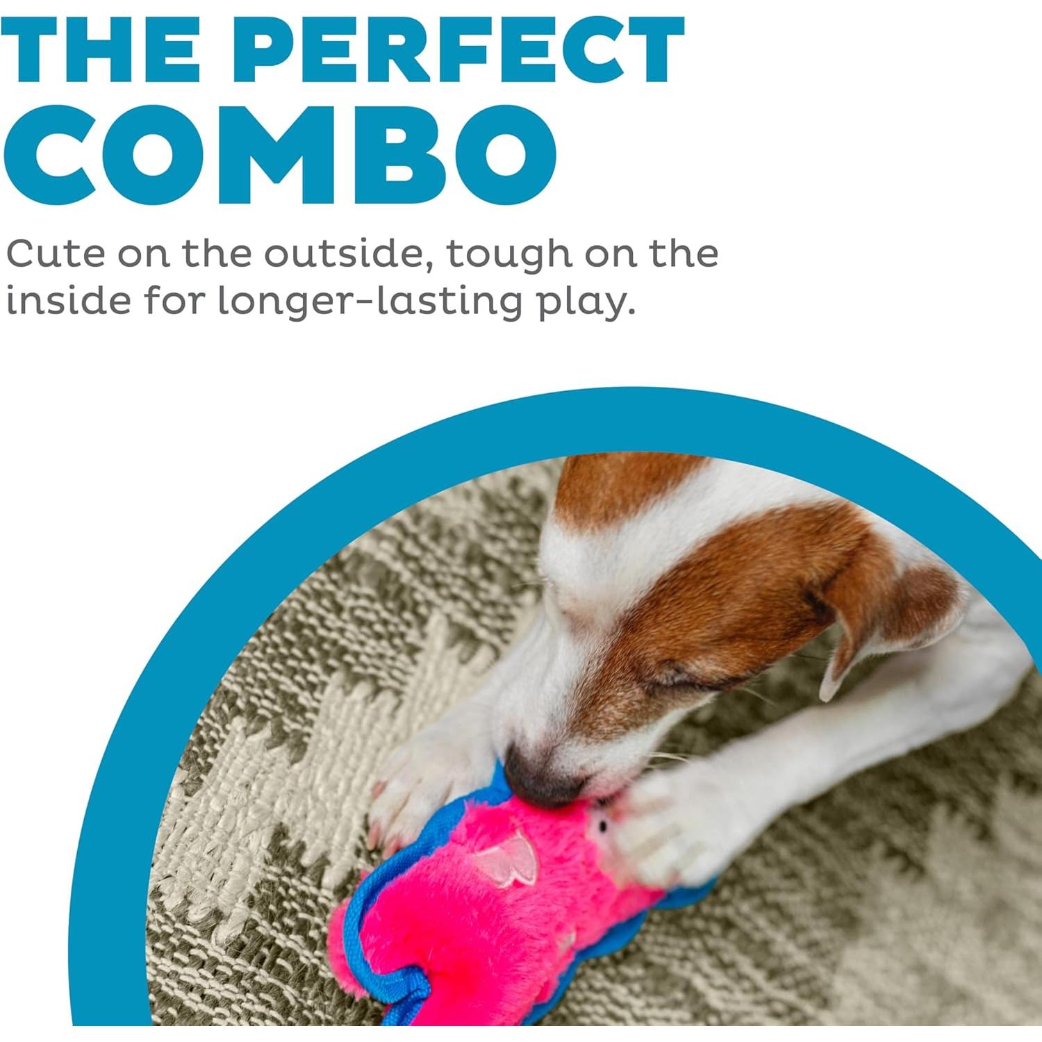 Juguete de Peluche Durablez Outward Hound Cerdo Rosa XS