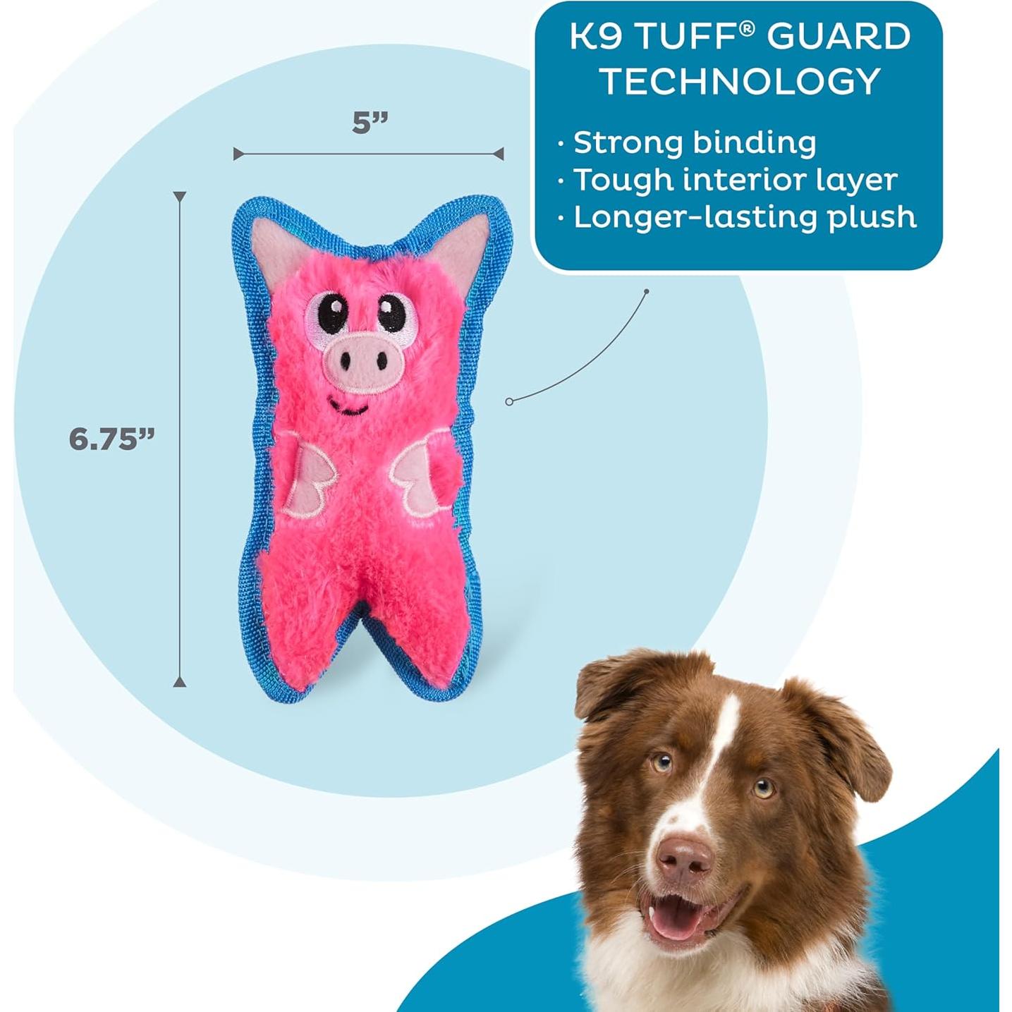 Juguete de Peluche Durablez Outward Hound Cerdo Rosa XS