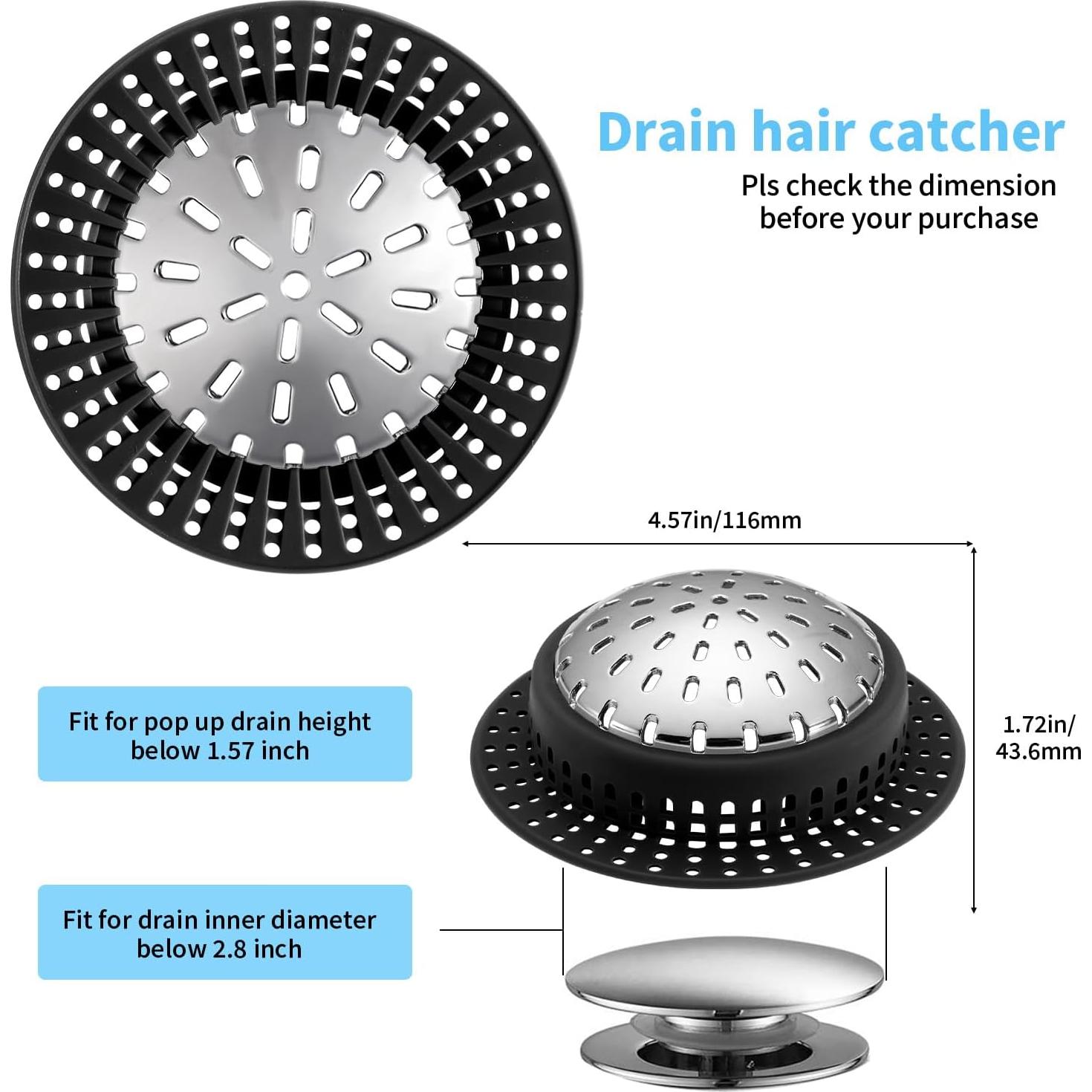 Captador de Cabello para Drenaje Aluvor - Silicona Antideslizante