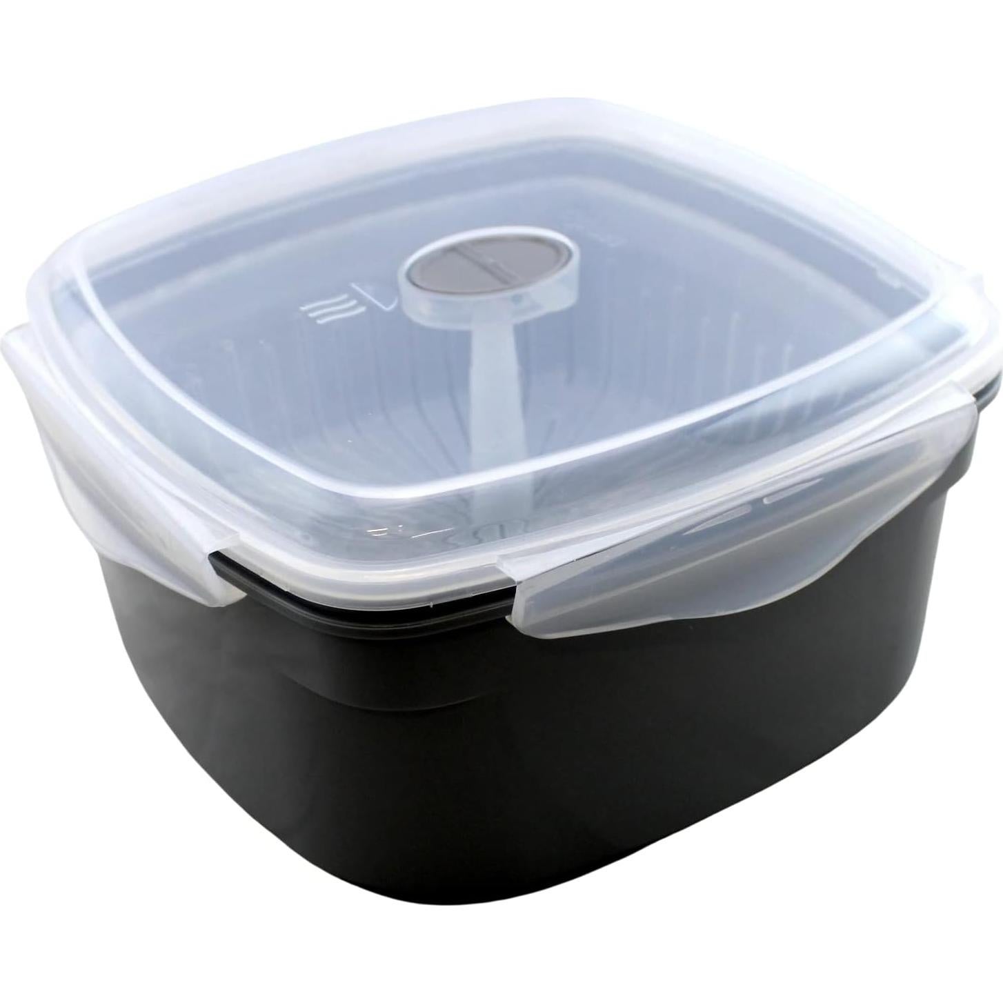 Cocinador de Vapor para Microondas Dependable 2.47L Libre de BPA