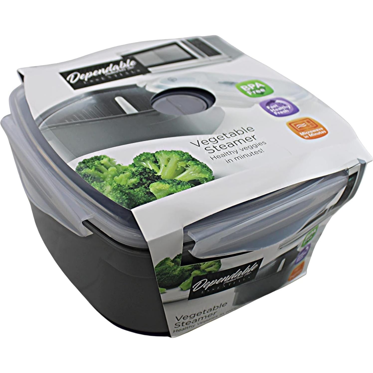 Cocinador de Vapor para Microondas Dependable 2.47L Libre de BPA