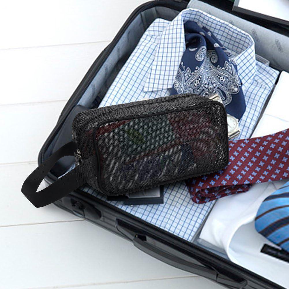 Bolsa de Ducha Portátil Moyad de Malla Negra 10x25x14 cm