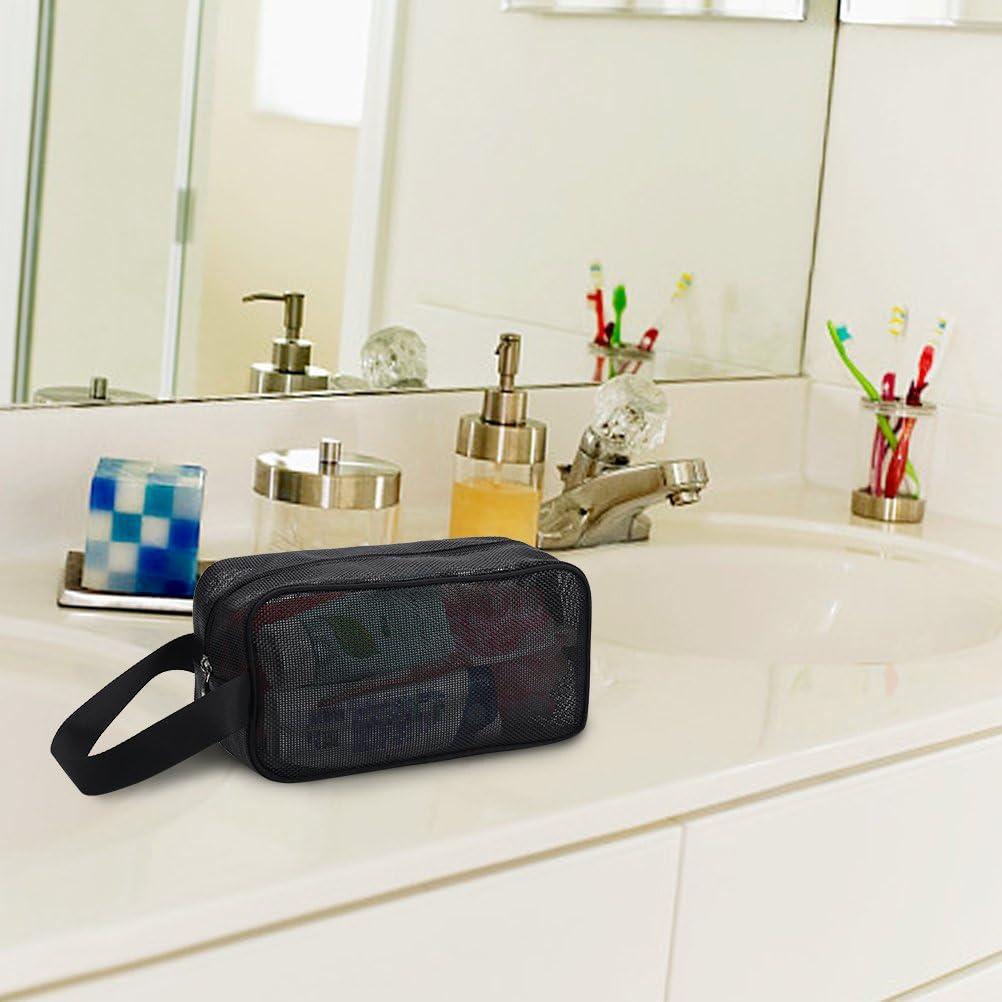 Bolsa de Ducha Portátil Moyad de Malla Negra 10x25x14 cm