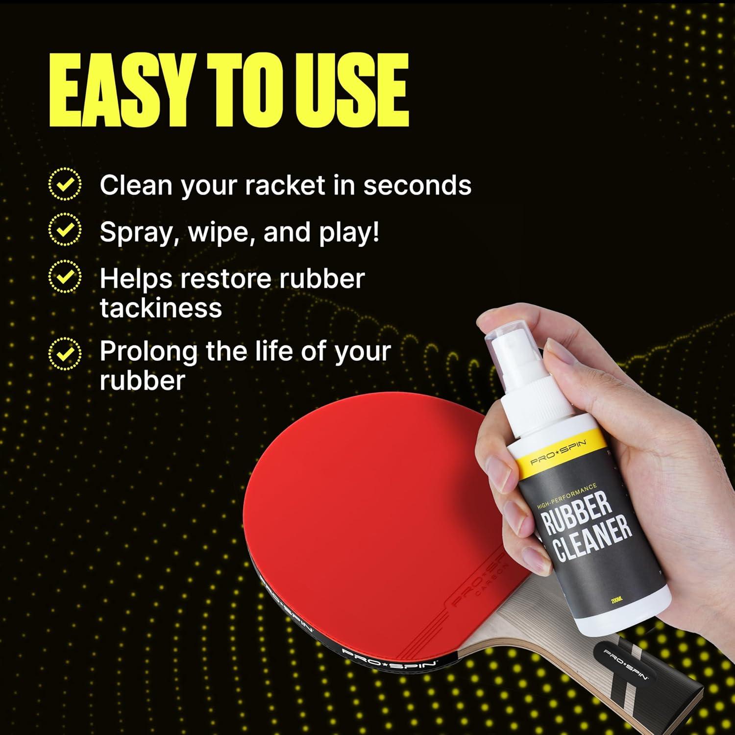 Kit de Limpieza para Tenis de Mesa PRO SPIN 200ml - Esponja Incluida