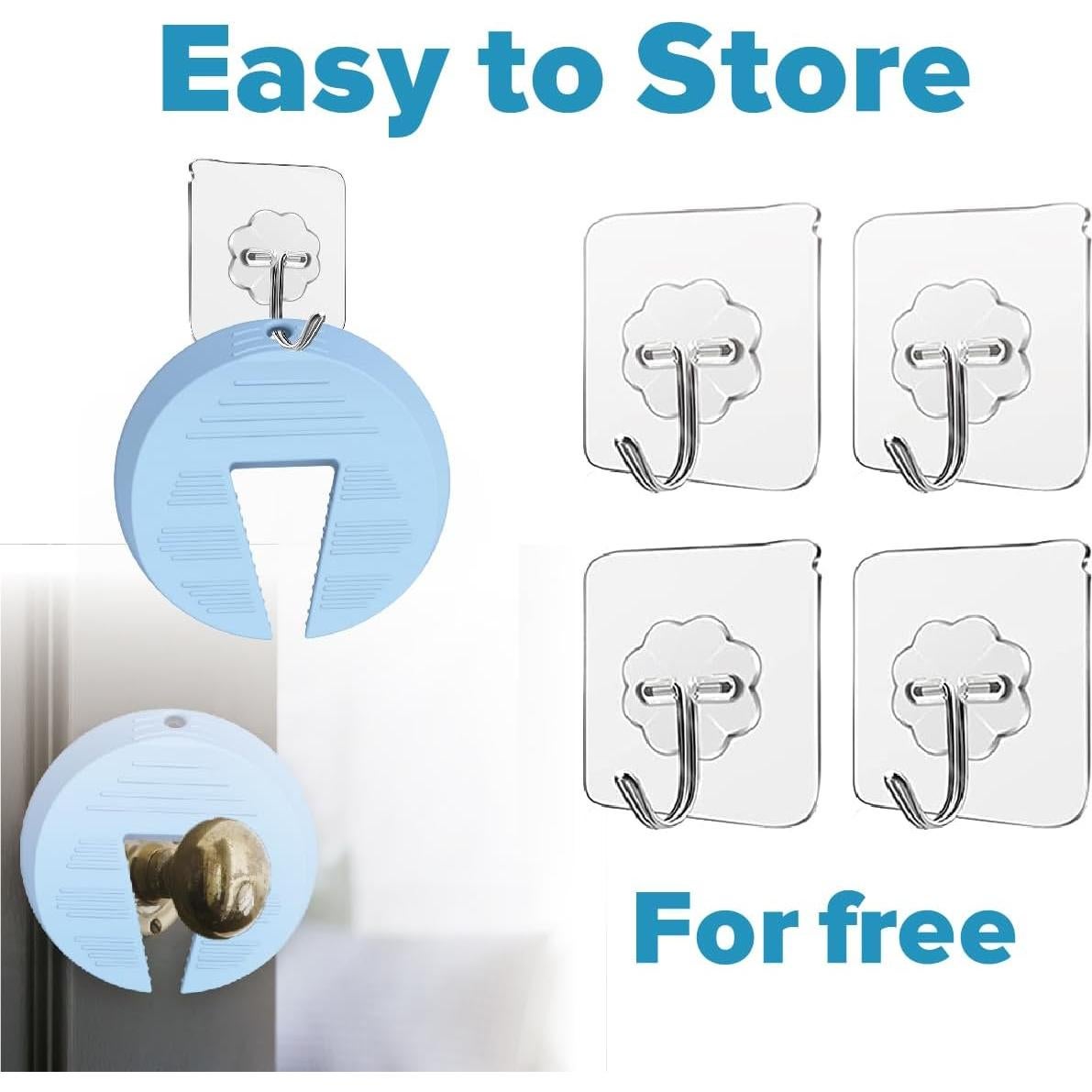 Protector de Puerta Neobay Azul 2 Pzs Silicona Duradera