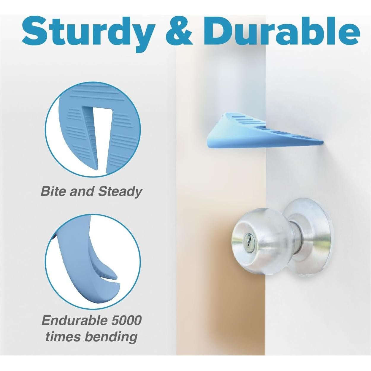 Protector de Puerta Neobay Azul 2 Pzs Silicona Duradera