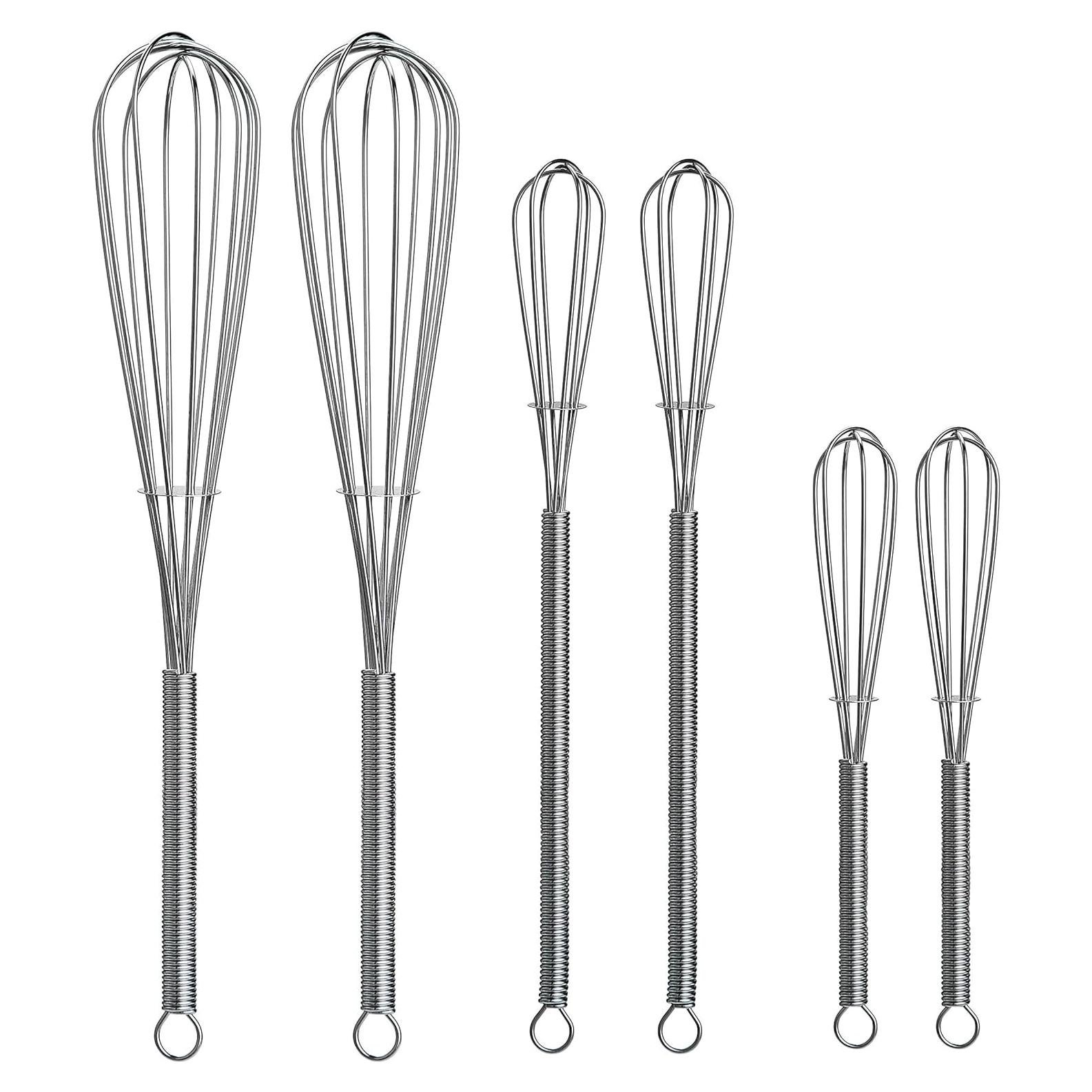 Set de Mini Batidores de Alambre Keewah - 6 Piezas Acero Inoxidable