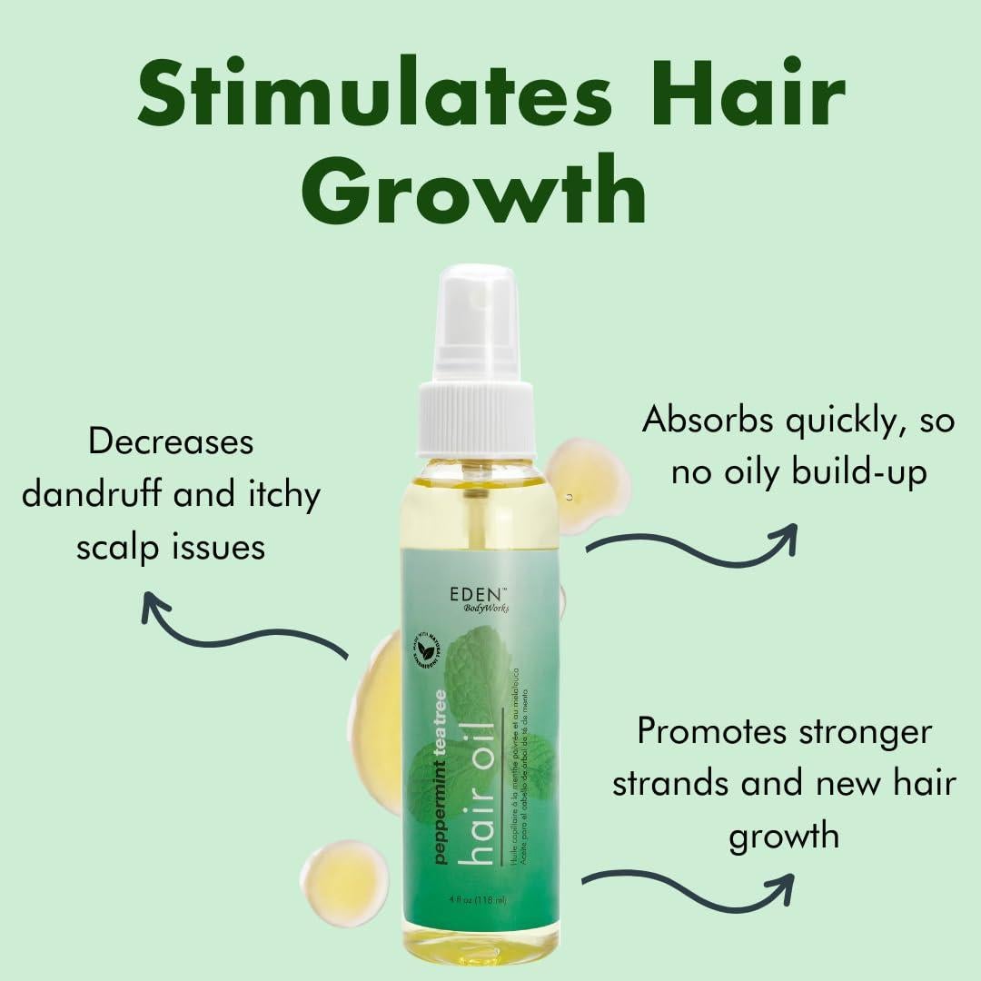 Aceite para Cabello Seco EDEN BodyWorks 113.4 g Menta y Árbol del Té