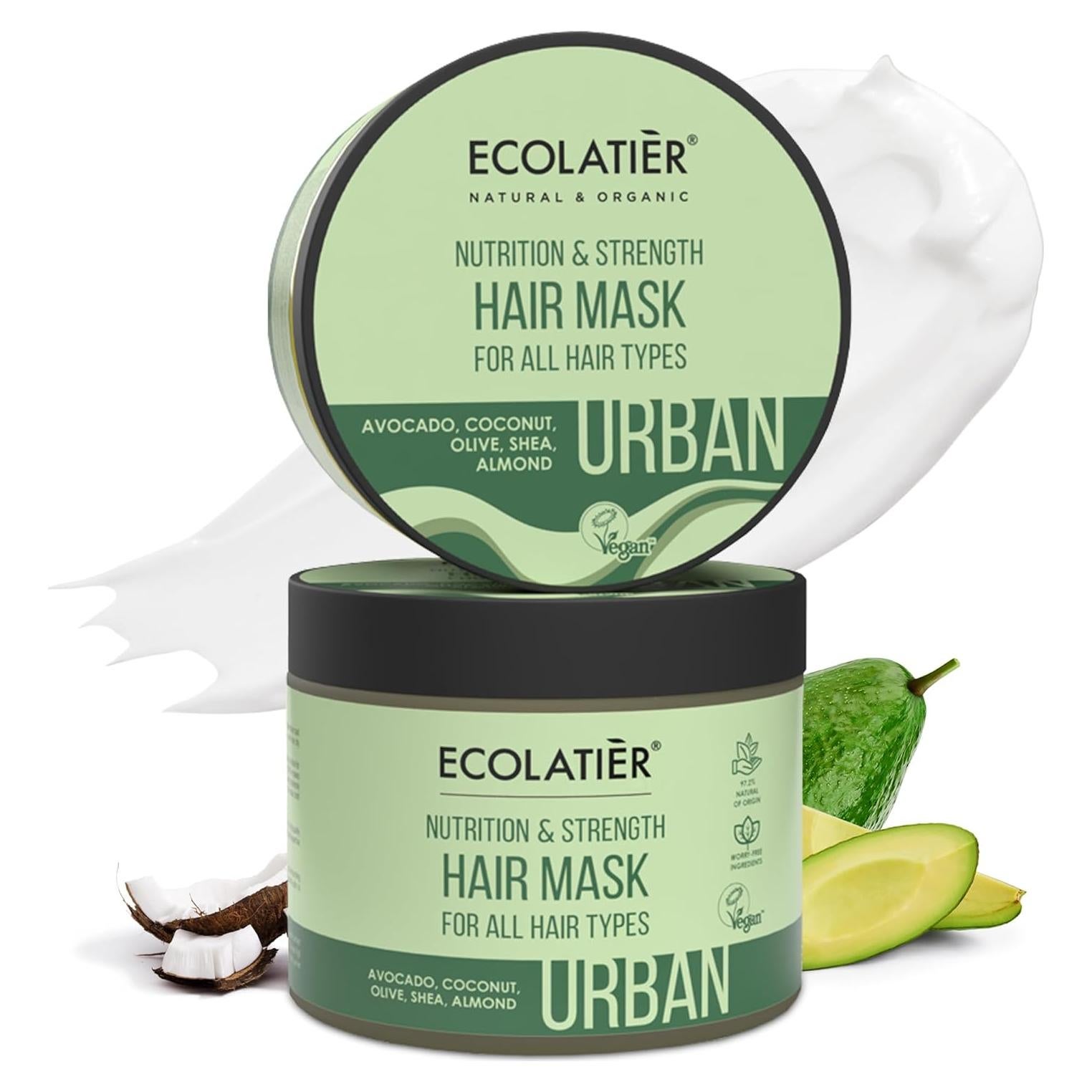 Mascarilla Capilar Ecolatier 400ml - Hidratación y Fuerza Vegana