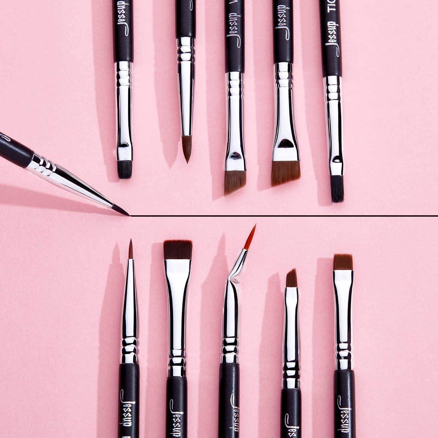 Juego de Pinceles para Delineador Jessup T324 - 11 Piezas Profesionales