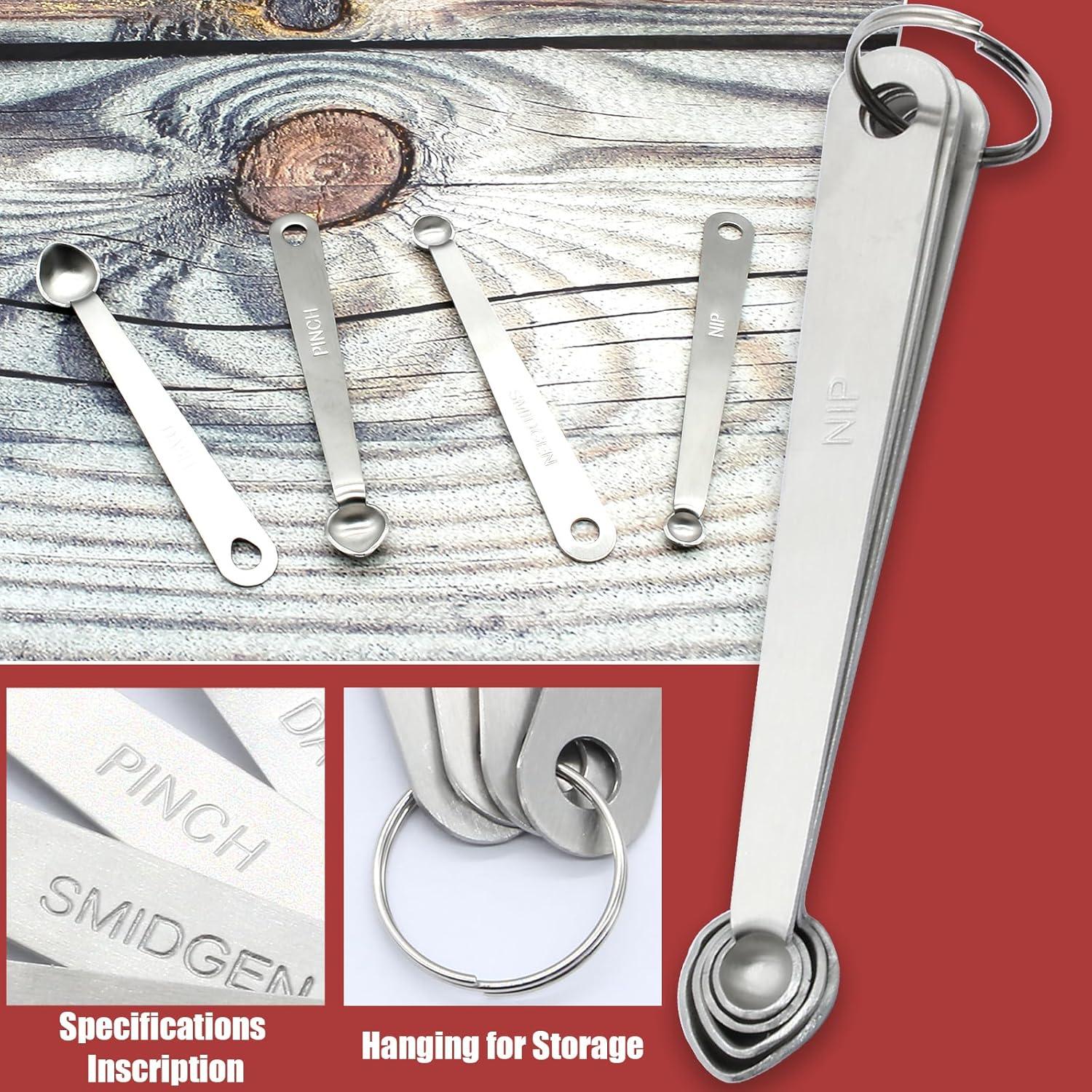 Set de Cucharas Medidoras Luomorgo 4 Piezas Acero Inoxidable