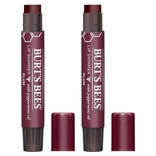 Brillo Labial Burt's Bees Ciruela 100% Natural - 2 Tubos