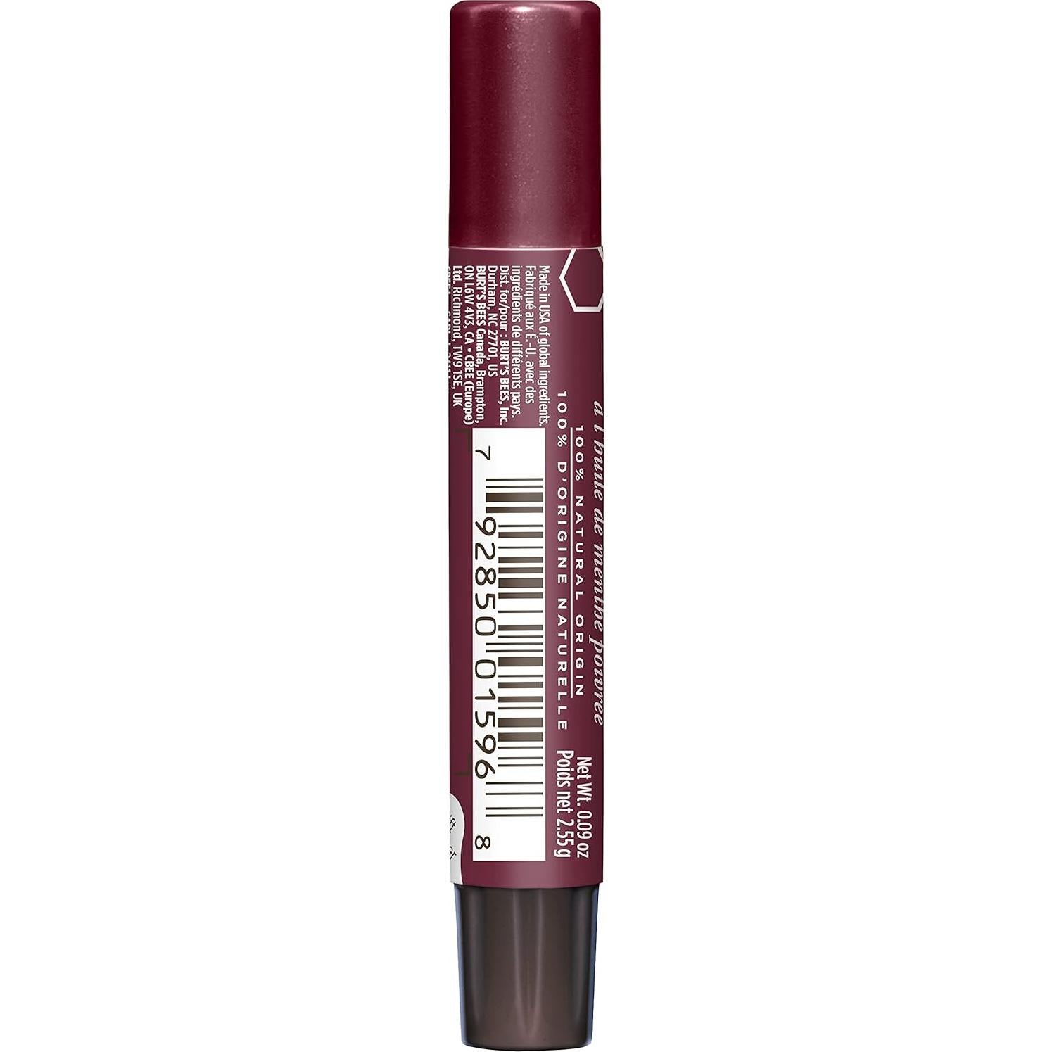 Brillo Labial Burt's Bees Ciruela 100% Natural - 2 Tubos