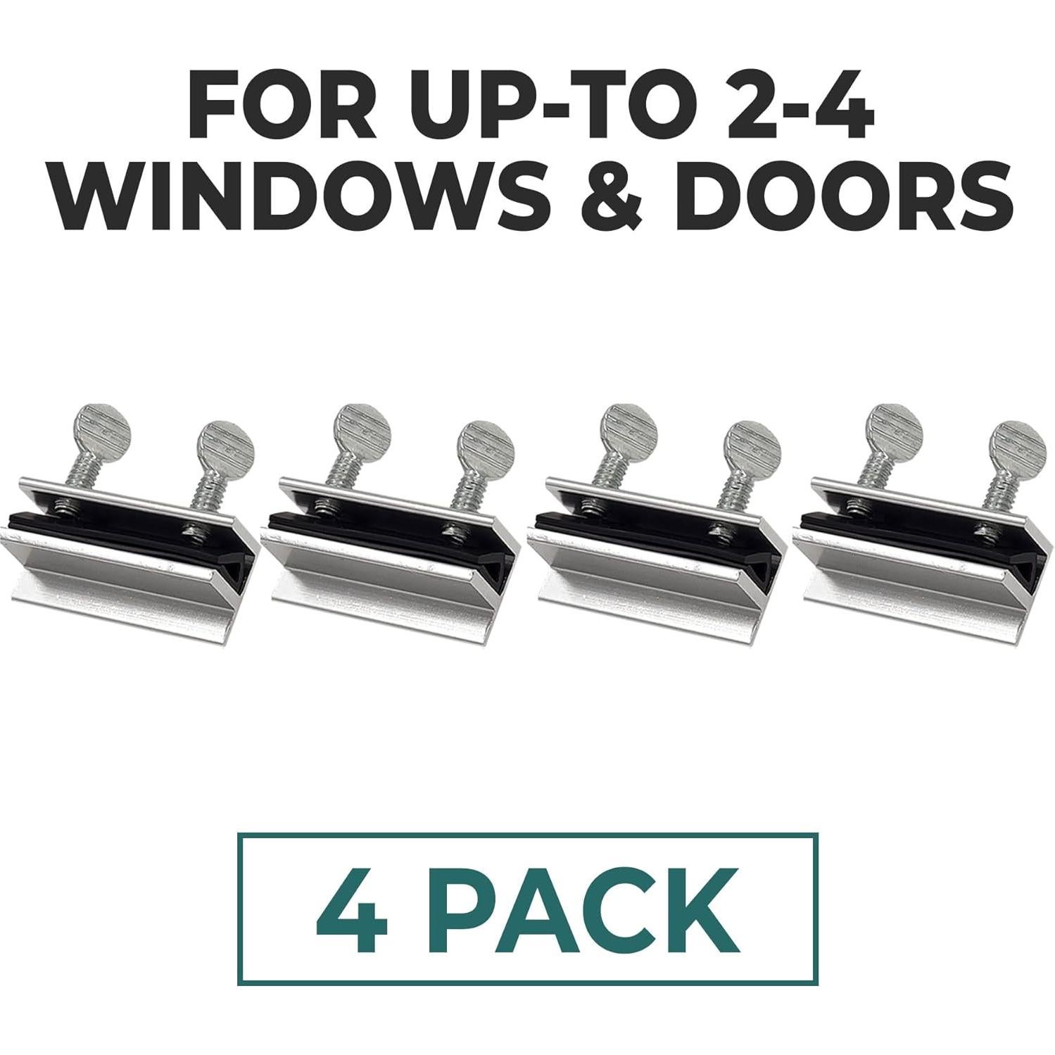 Bloqueos de Ventana Cuadrados Tienda Cuadrada - Paquete de 4