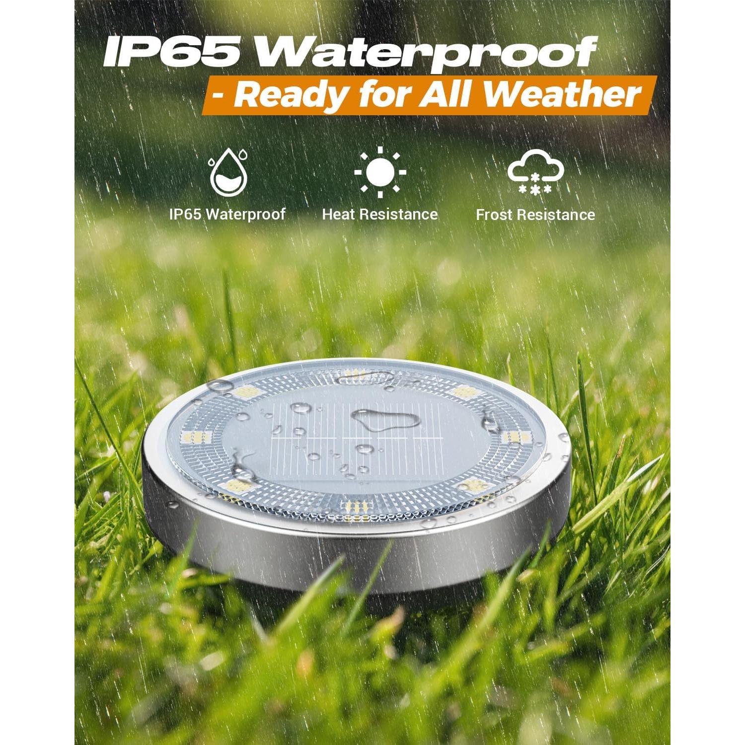 Luces Solares de Suelo BTFarm 16 Piezas LED IP65 Jardín