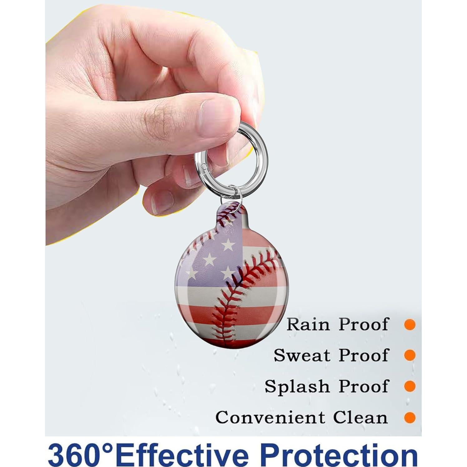 Funda Protectora para Air Tag ANDRIU - Bandera Americana