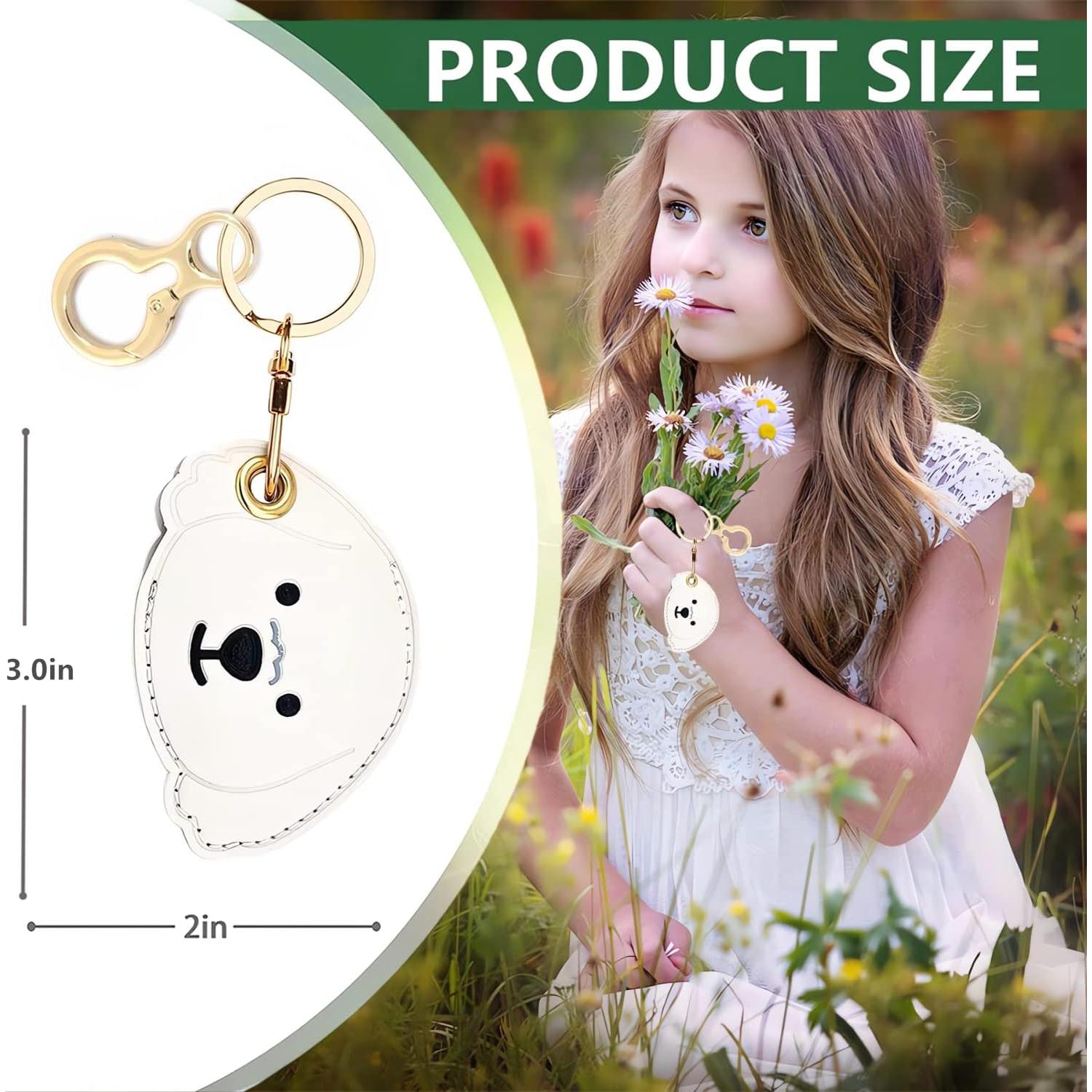 Funda de cuero PU para AirTag BORKUANA - Protección y estilo