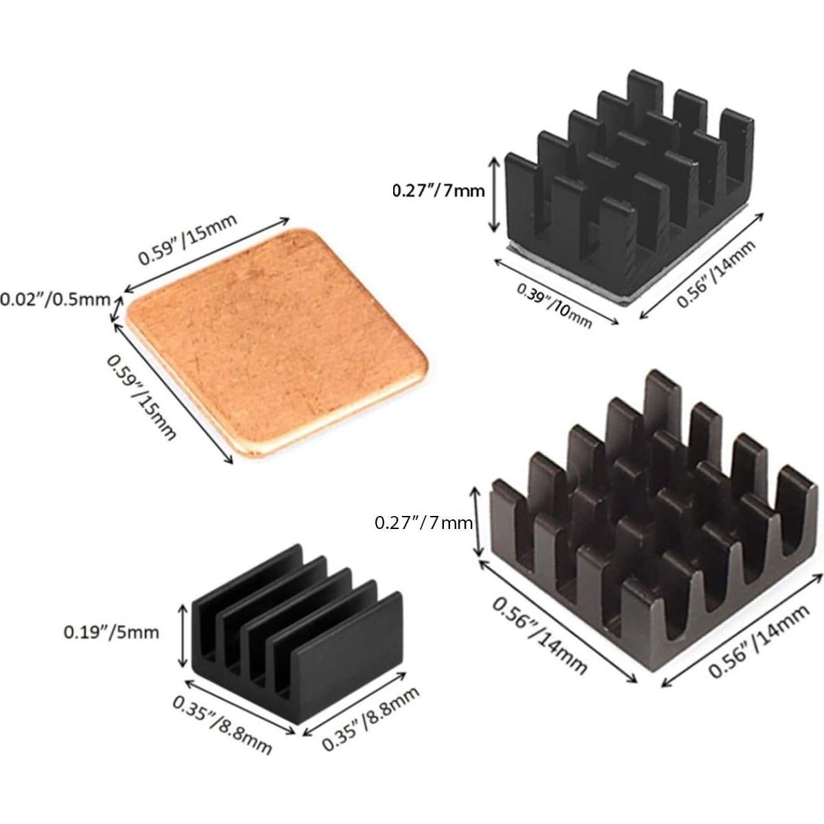 Kit Ventilador y Disipador Easycargo para Raspberry Pi 4B