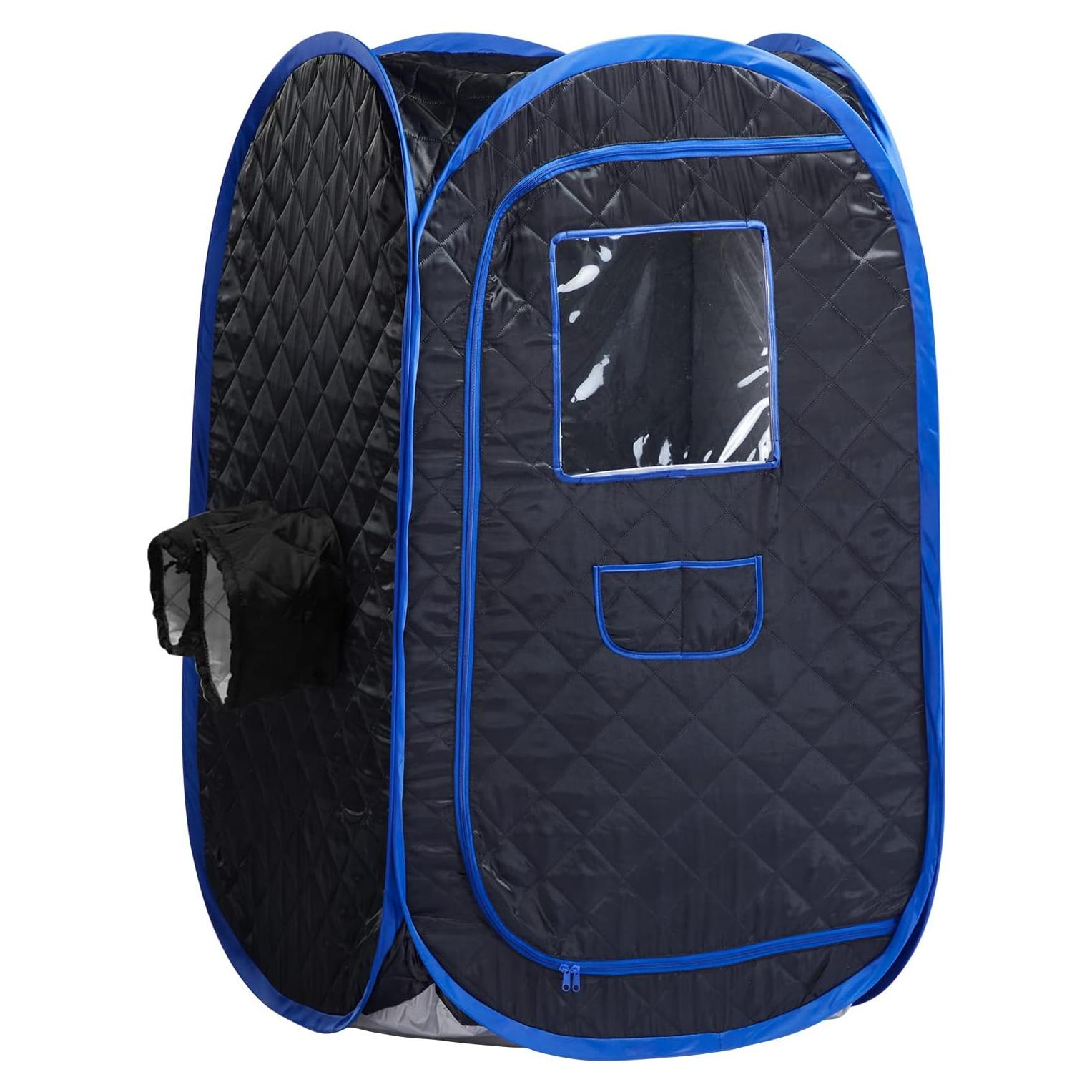 Carpa de Sauna Portátil ZONEMEL 73x73x124 cm Plegable