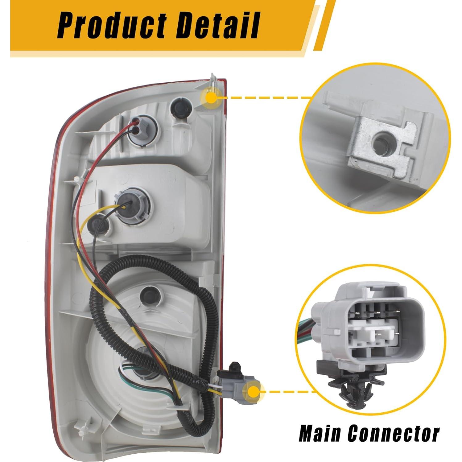Luz Trasera Lateral Izquierda Boine para Toyota Tundra 2004-2006