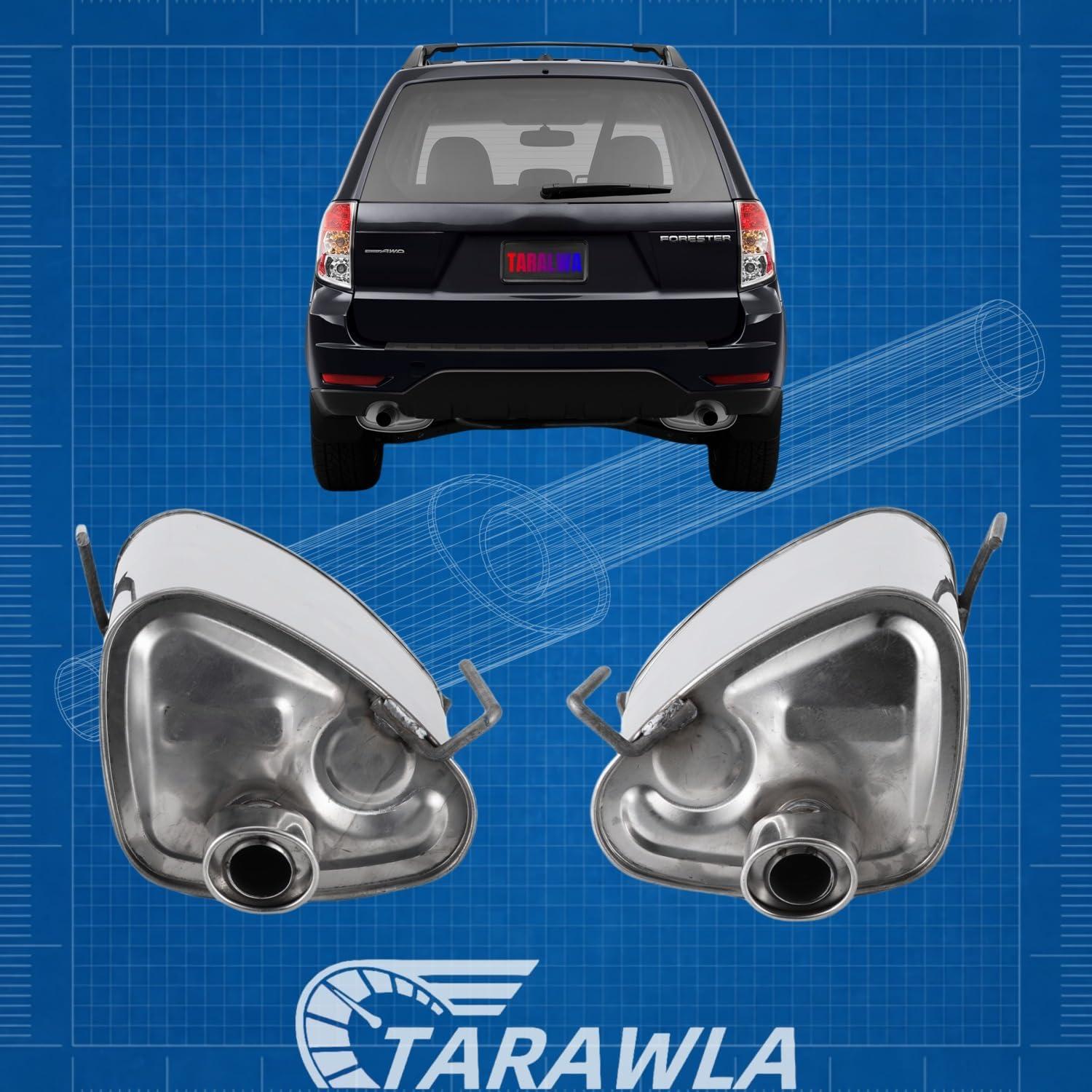 Tubo de Escape Inoxidable TARALWA SF02D para Forester e Impreza