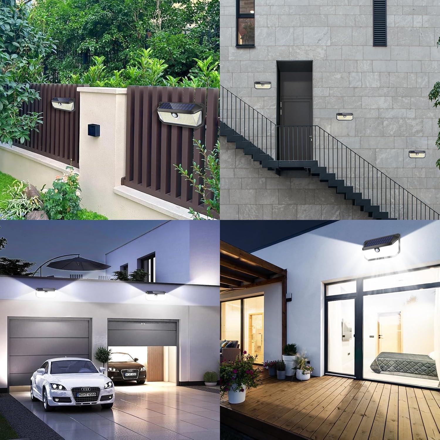 Luces Solares Brightever 388 LEDs 4000LM IP65 3 Modos