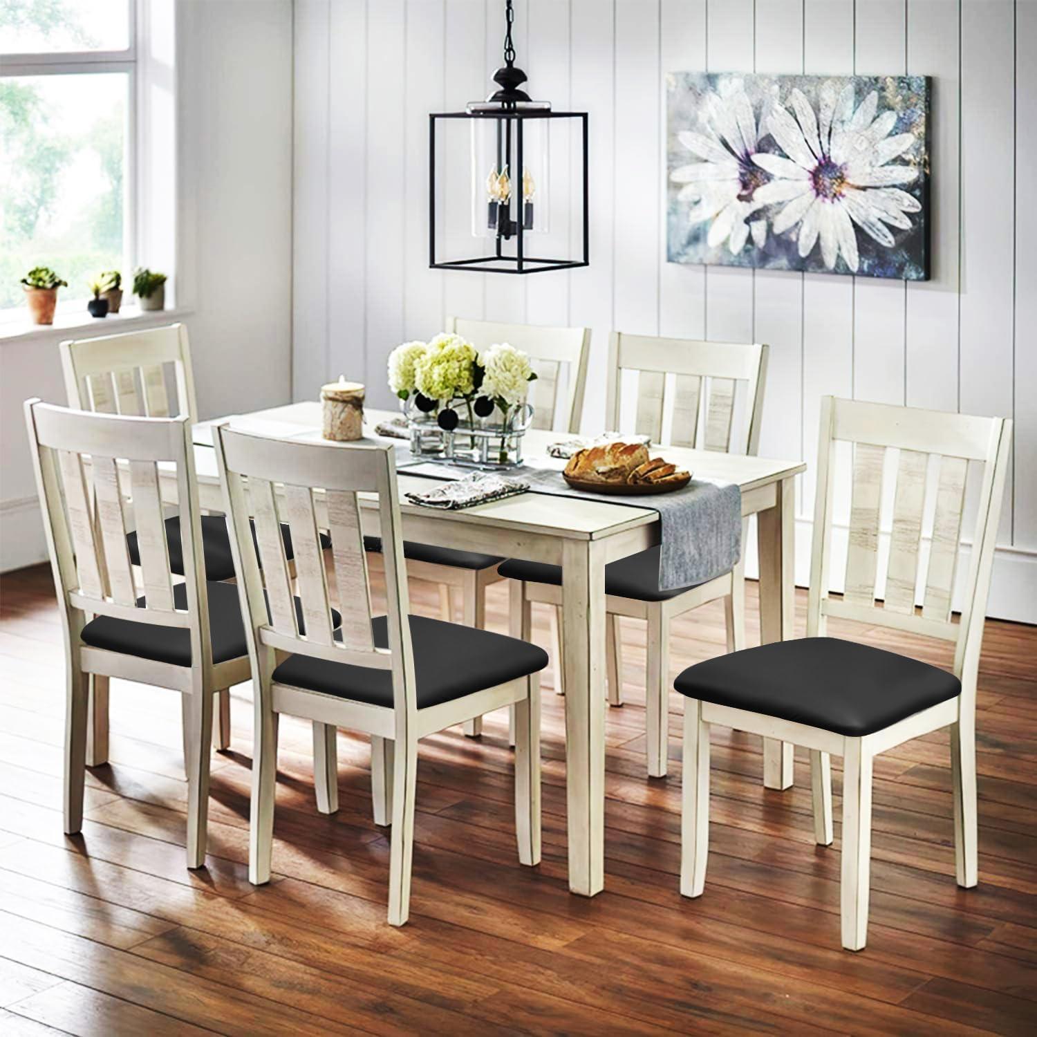 Fundas de Silla de Cuero Eeaivnm 2 PCS Impermeables Negras