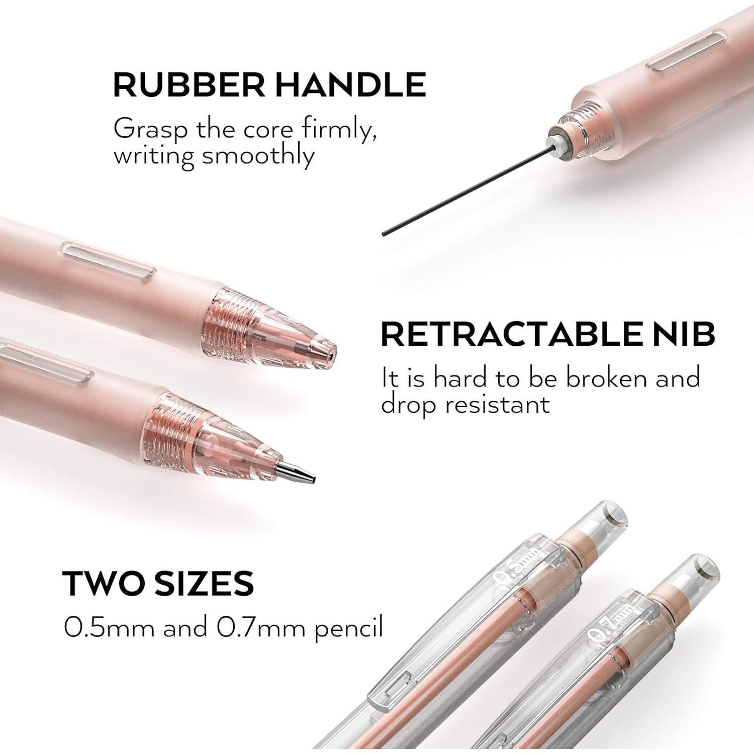 Set de Lápices Mecánicos Nicpro 25 Piezas 0.5 y 0.7 mm