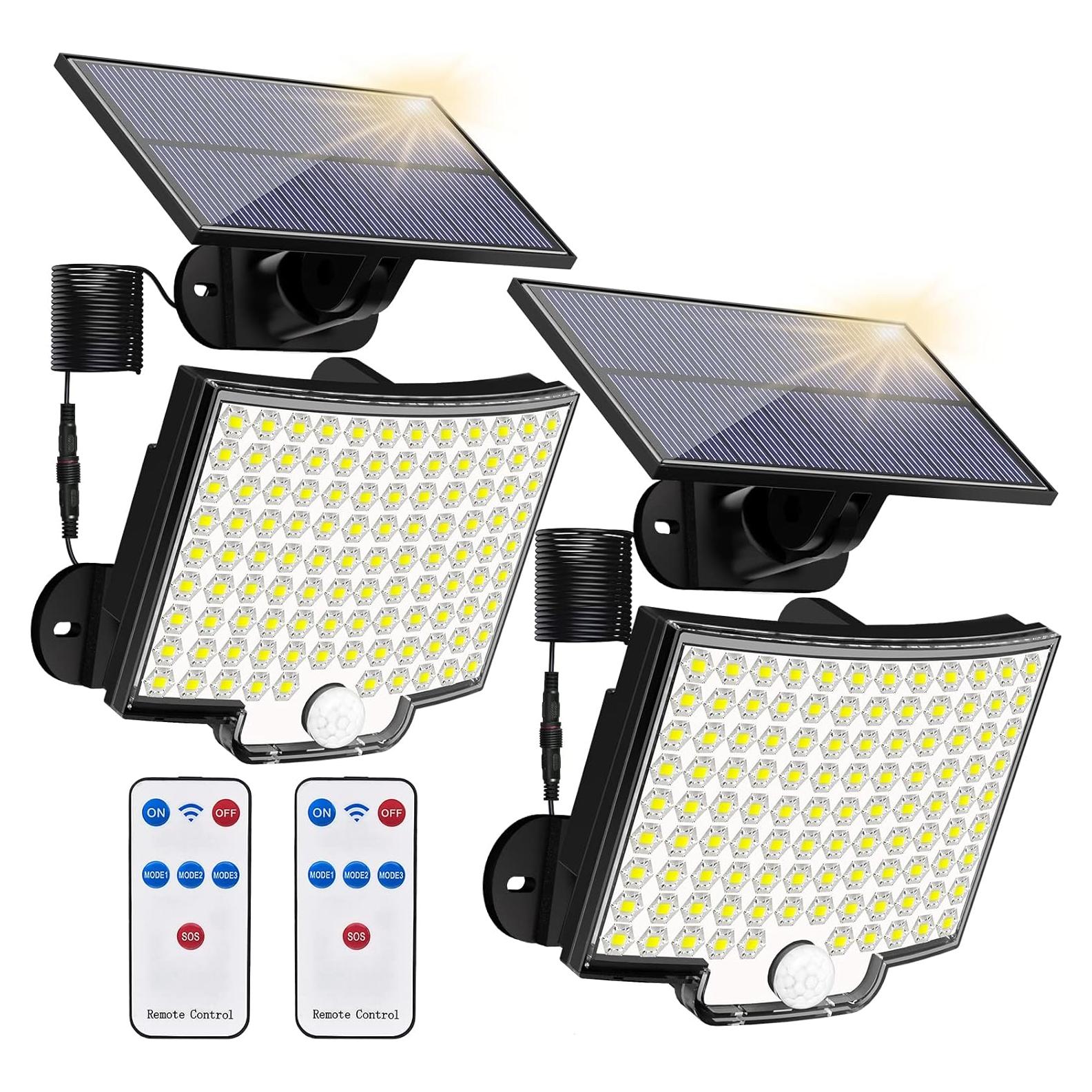 Luces Solares KERNOWO 106 LED 3000LM con Sensor de Movimiento