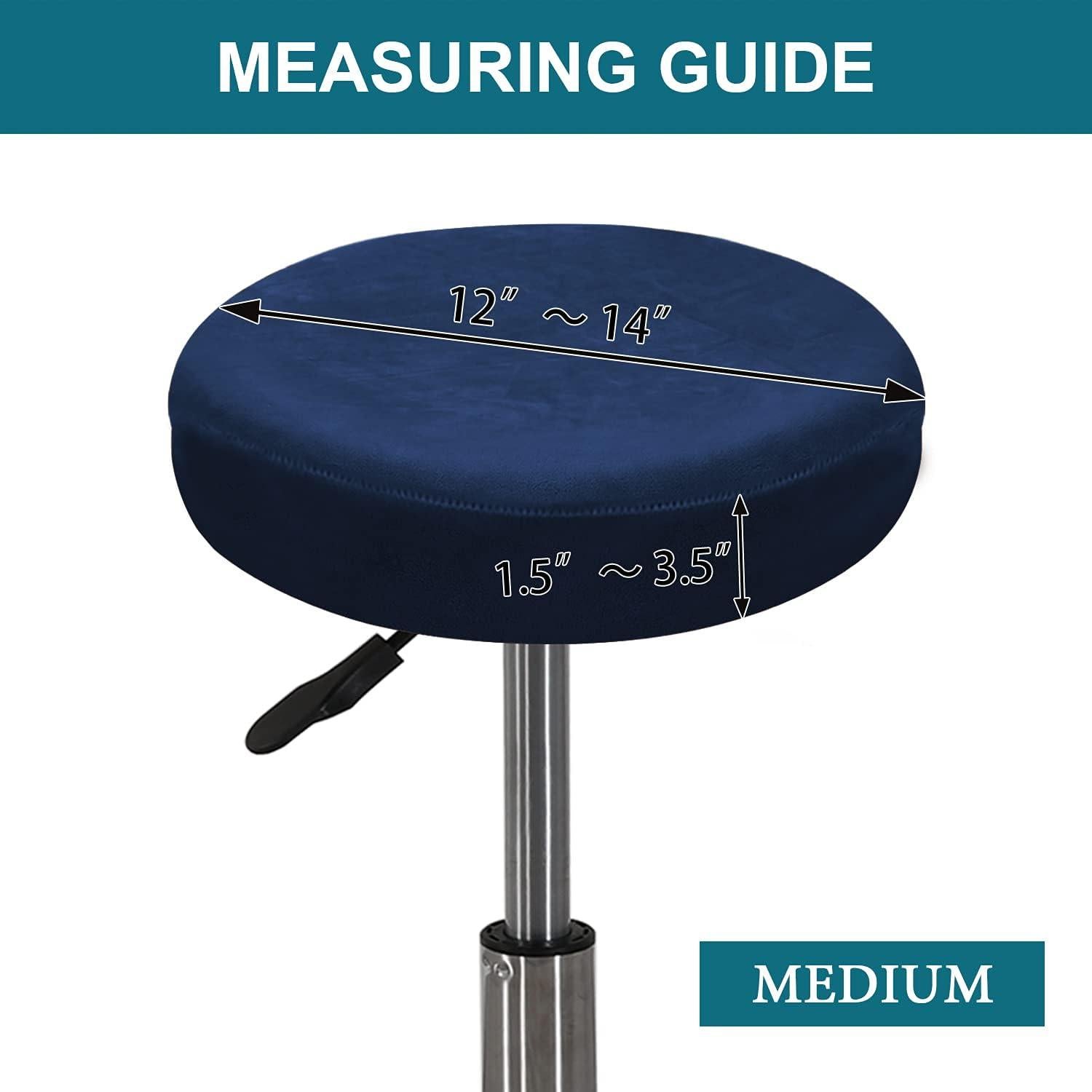 Funda Redonda para Taburete Turquoize Pack 2 Azul Marino