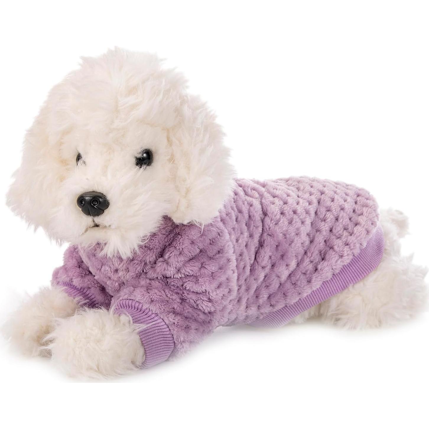 Suéter para Perro POMIU Pequeño Rosa, Morado y Verde Claro