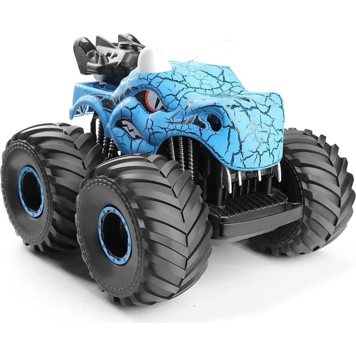 Coche RC Dinosaurio Threeking 1:18 Azul Off-Road 4WD