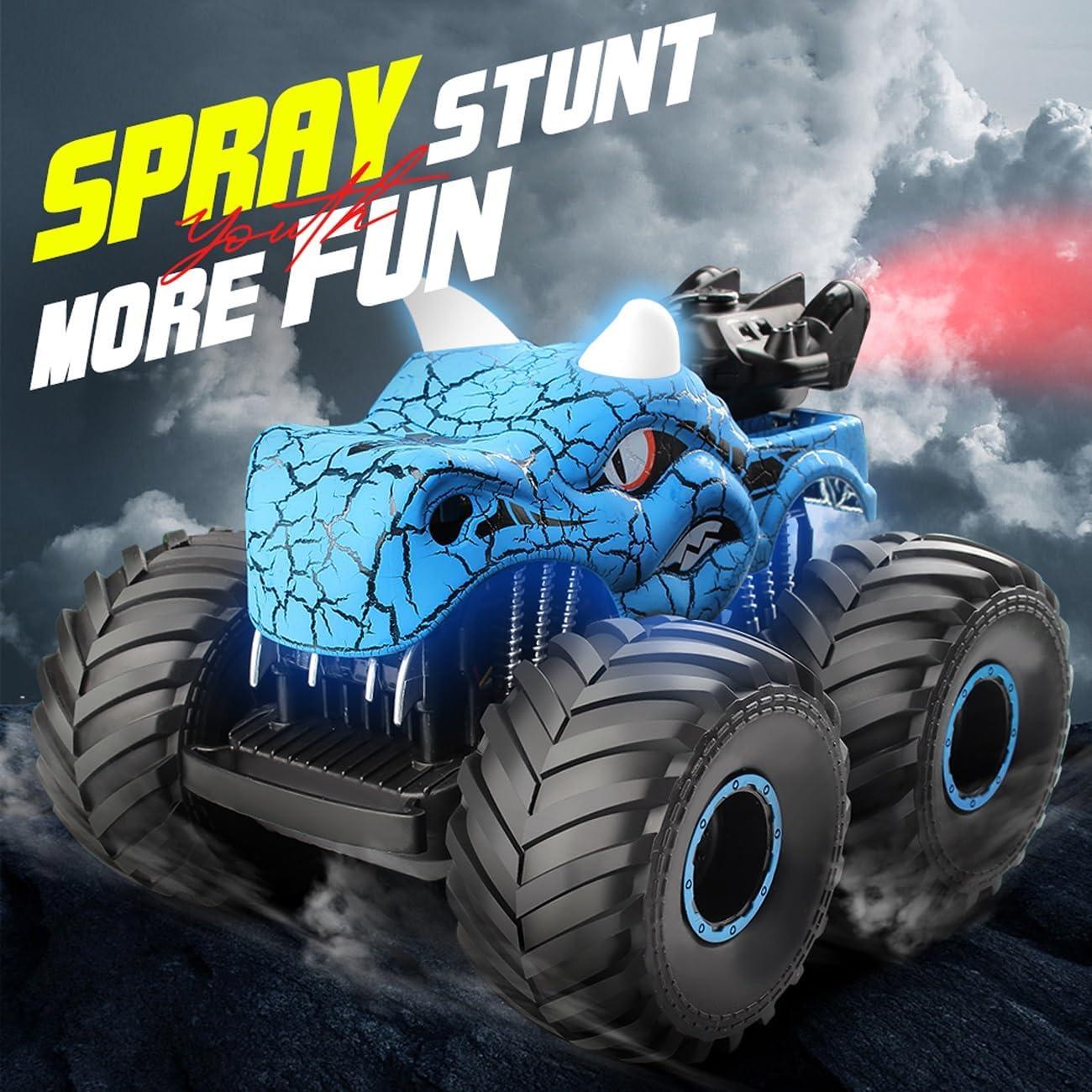 Coche RC Dinosaurio Threeking 1:18 Azul Off-Road 4WD