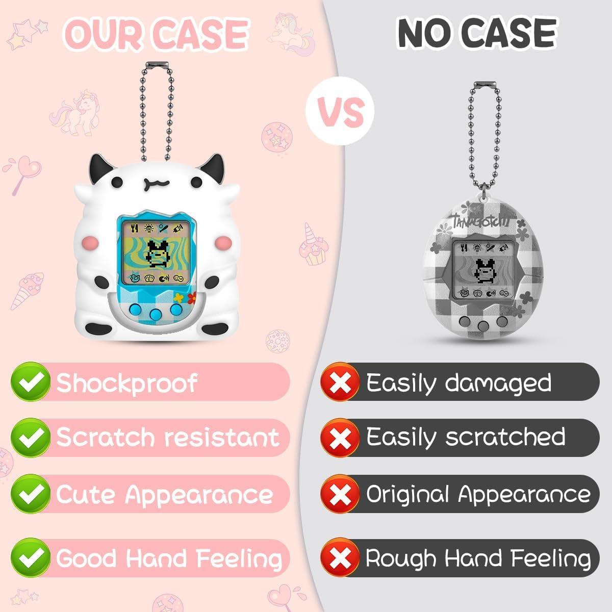 Funda de Silicona BEARDDO para Tamagotchi Original Vaca