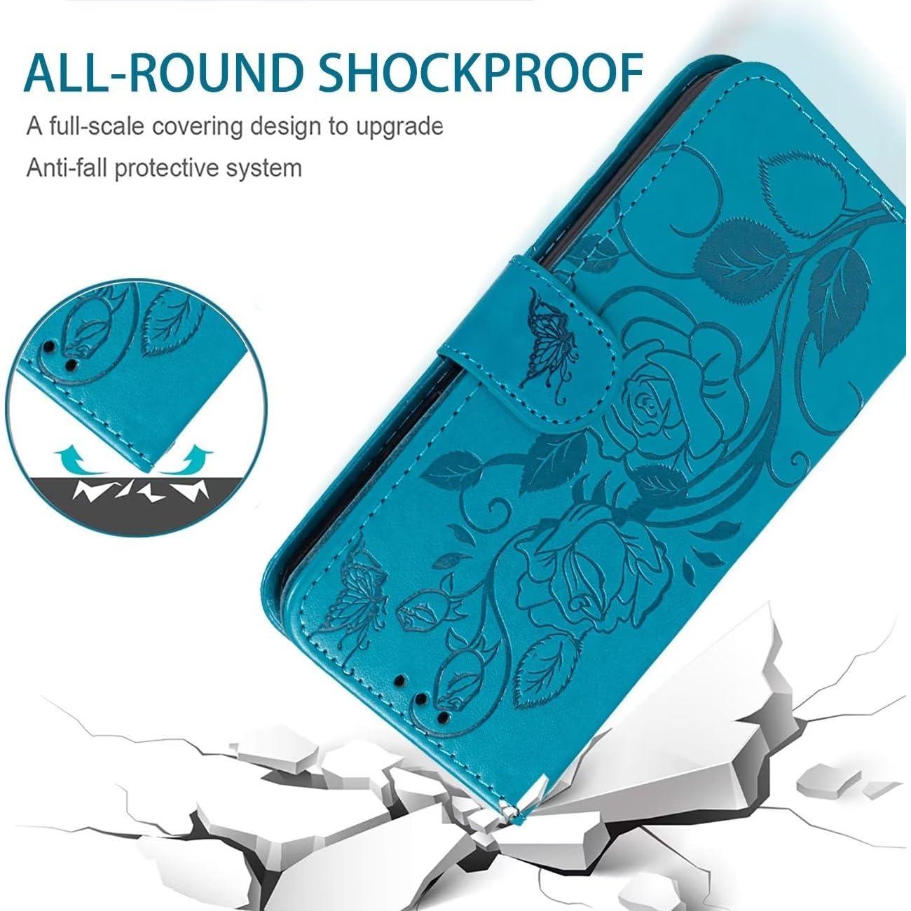 Funda de Cartera Vavies para Google Pixel 6 Pro 5G Azul