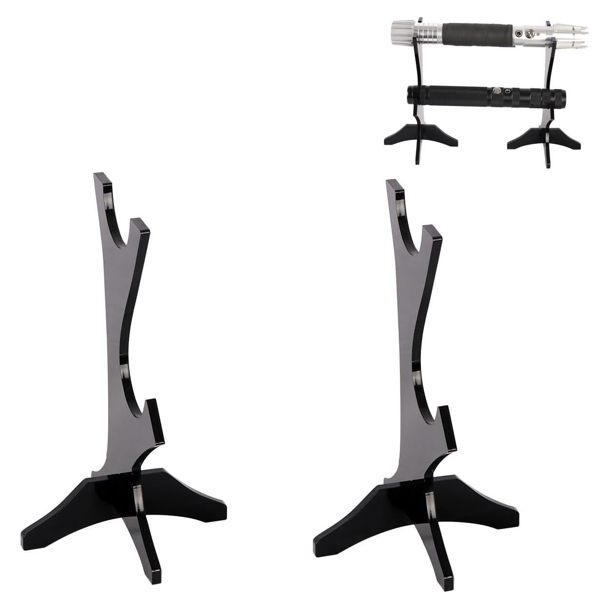 KAFENDA Lightsaber Display Stand Katana Showcase Collection And Fixed Bracket Suitable For All Lightsabers（black）