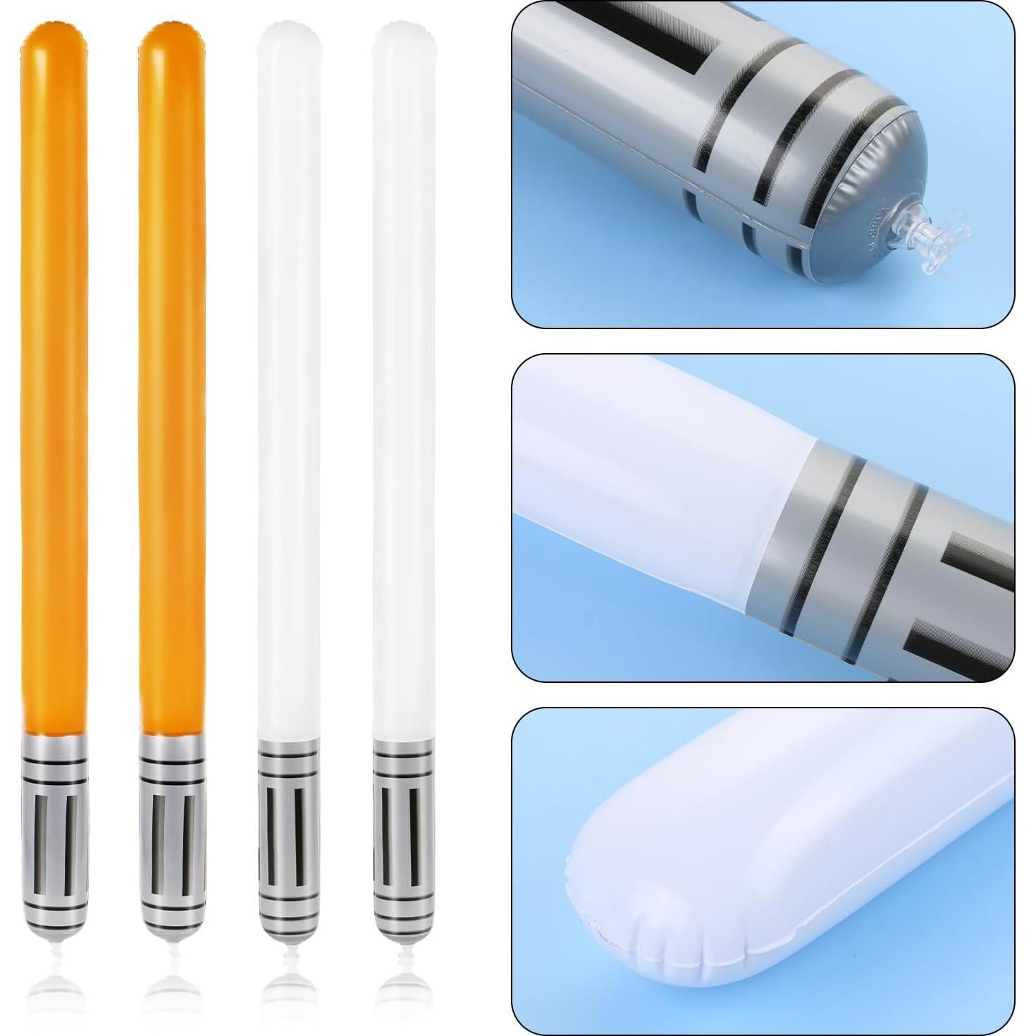 Sables de Luz Inflables LIYDE 16 PCS para Fiesta Star Wars