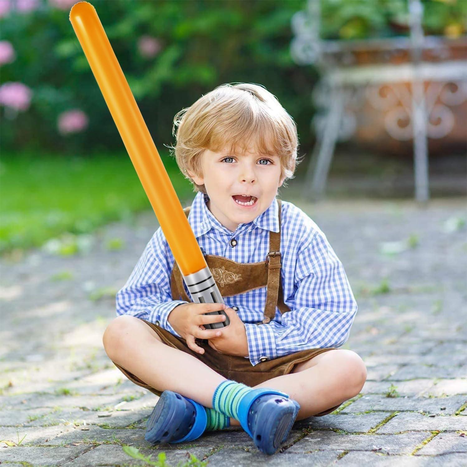 Sables de Luz Inflables LIYDE 16 PCS para Fiesta Star Wars