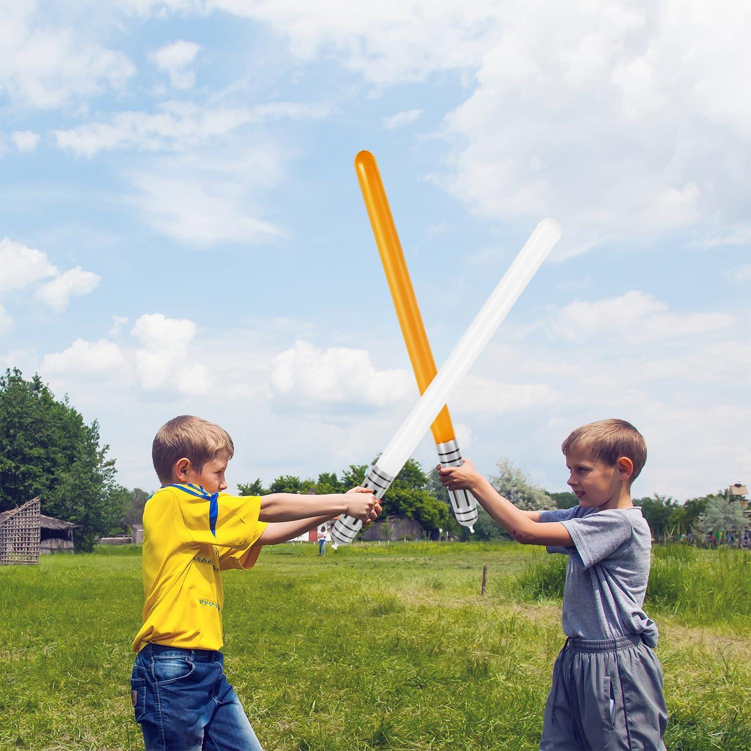 Sables de Luz Inflables LIYDE 16 PCS para Fiesta Star Wars