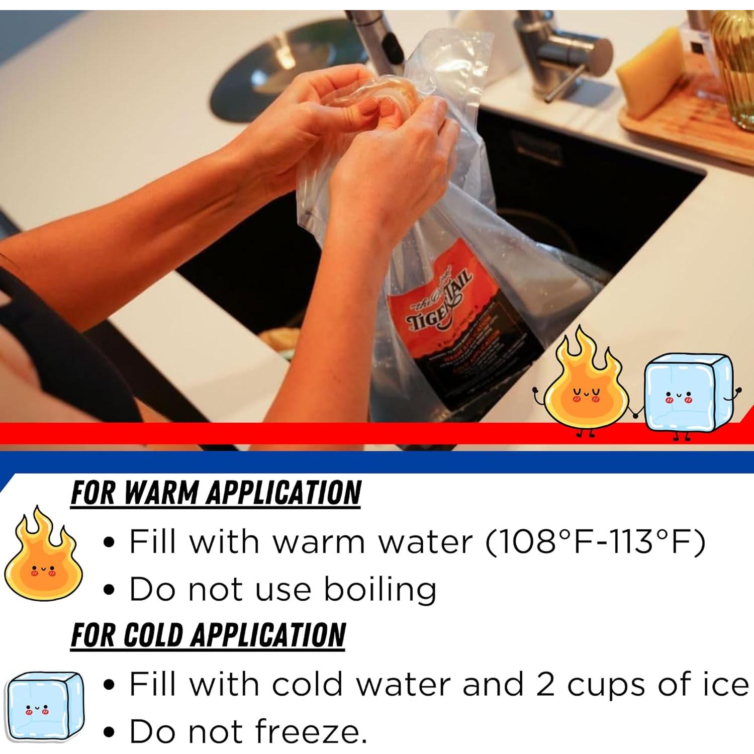 Bolsas de Terapia de Agua Caliente DrySoak Tiger Tail - 2 Unidades