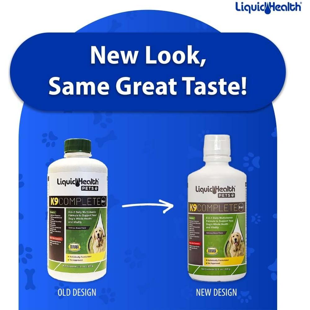 Multivitamina Líquida para Perros K9 Completo 8-en-1 Liquid Health 946 ml