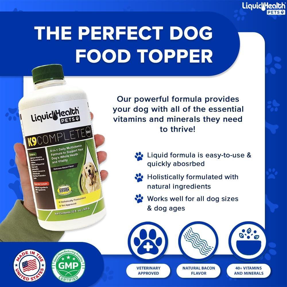 Multivitamina Líquida para Perros K9 Completo 8-en-1 Liquid Health 946 ml
