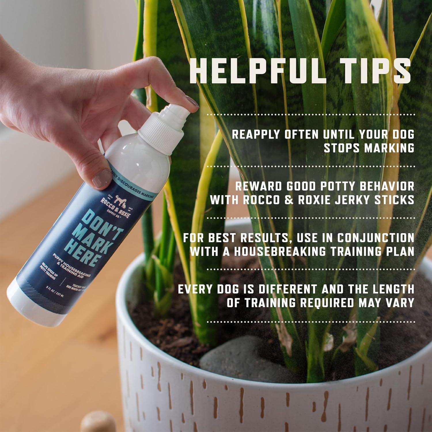 Spray Repelente No Marcar Aquí Rocco & Roxie 236ml para Perros