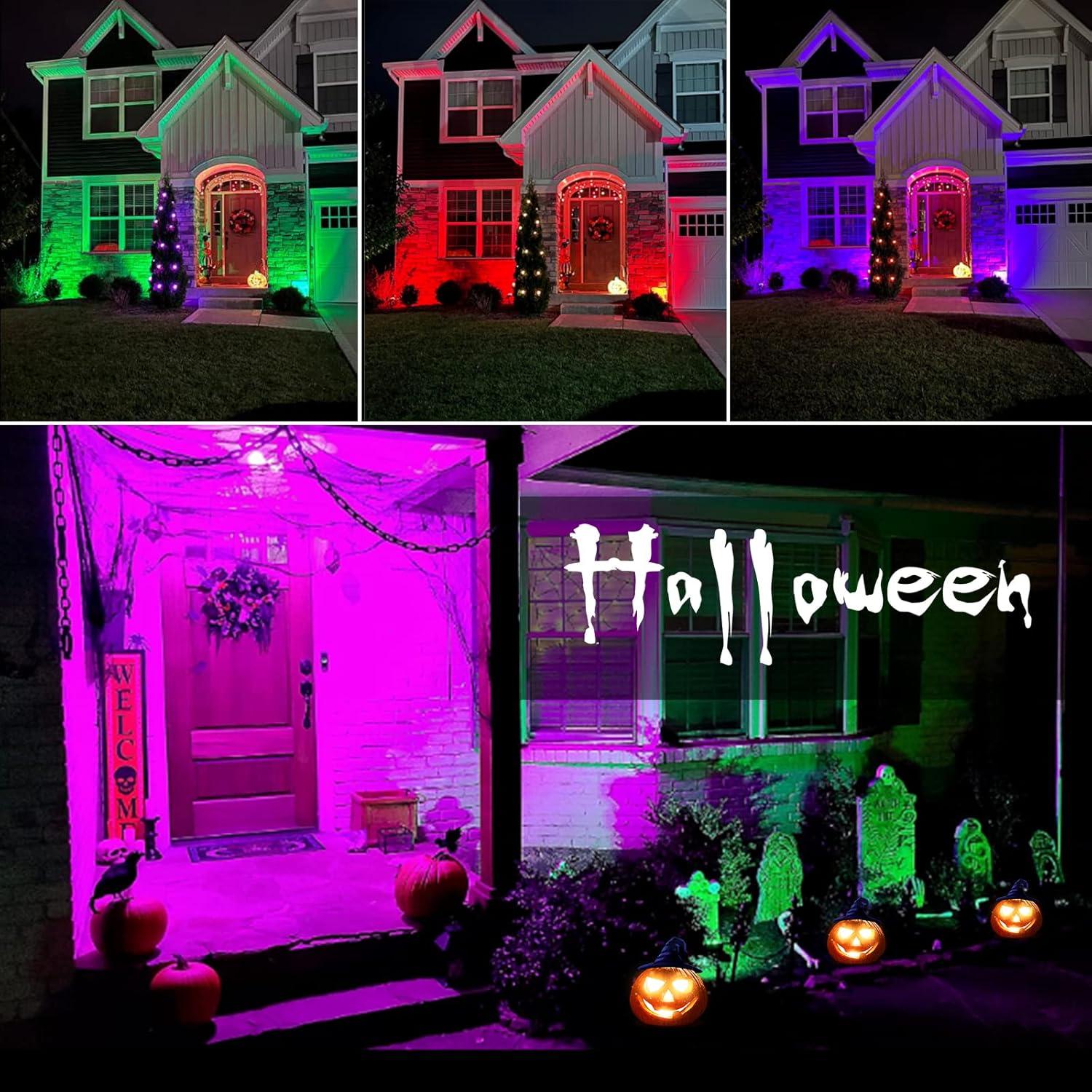 Luces Solares JIOR Multicolor IP67 para Jardín 4 Piezas