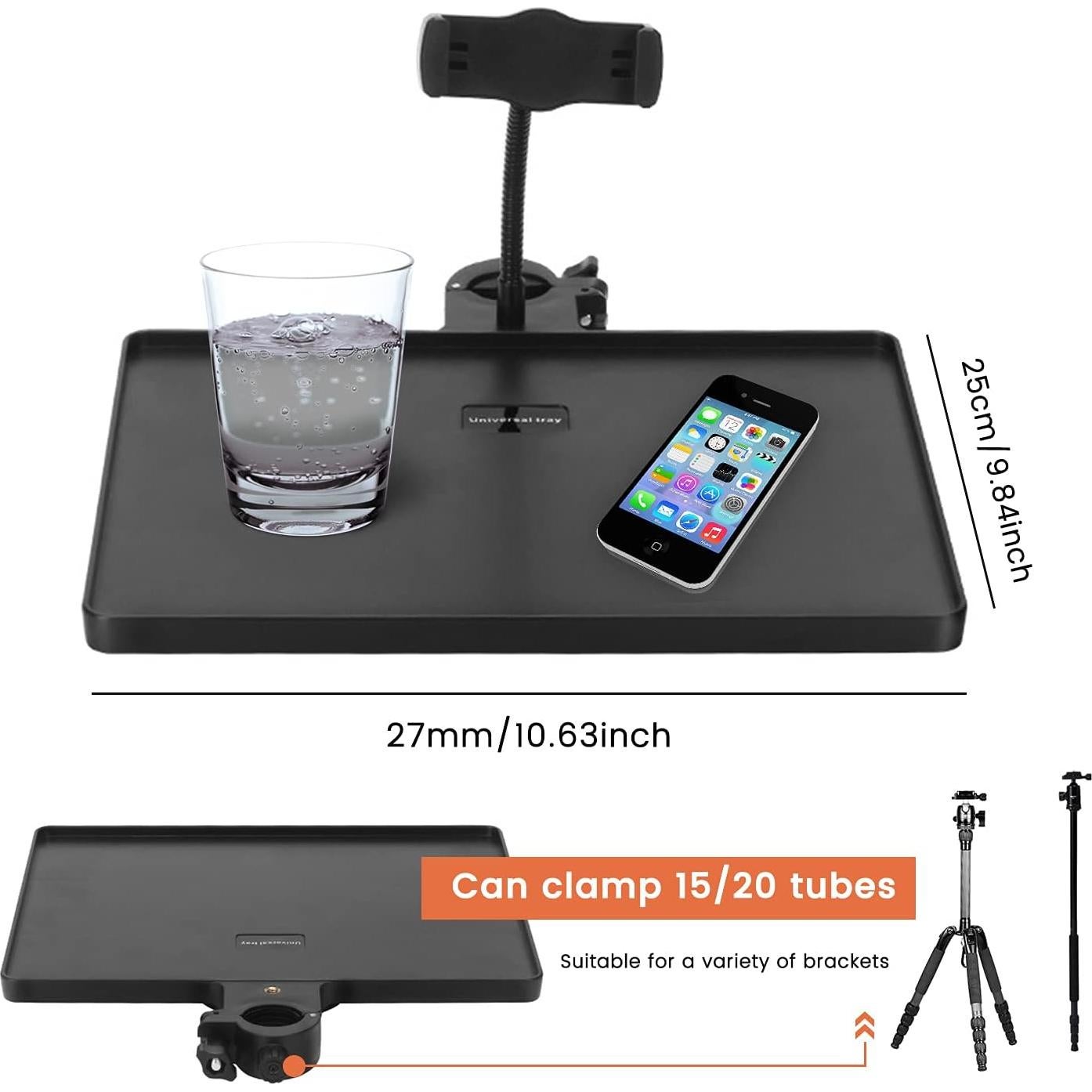 Soporte para Teléfono Móvil JS-1786-9679 Negro Ajustable