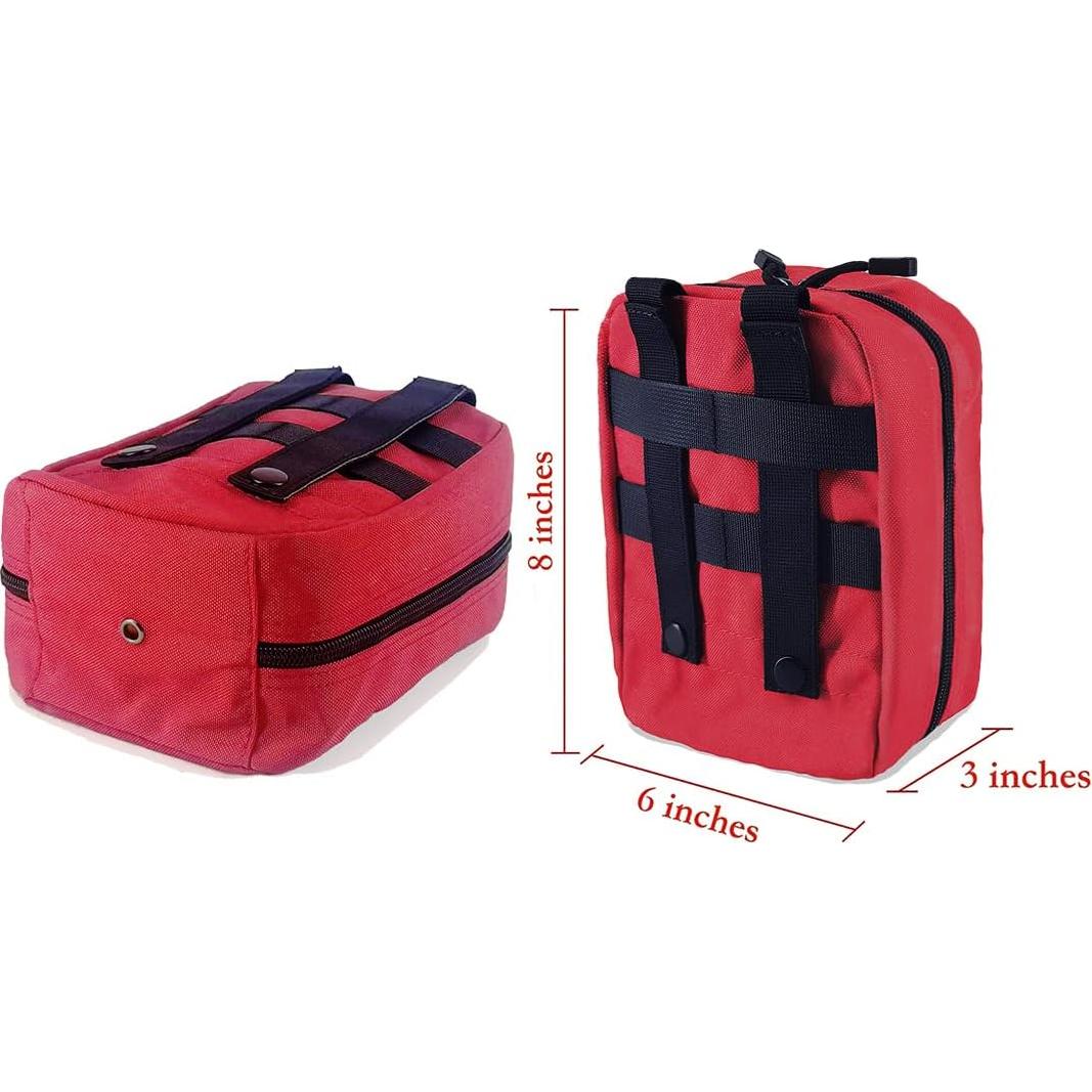 Kit Médico de Primeros Auxilios Carlebben Rojo MOLLE 180 Piezas